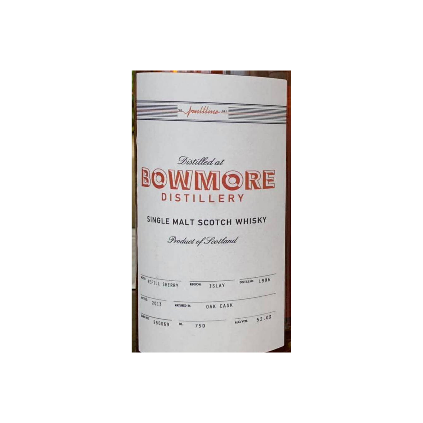 Bowmore 1996 17 Years Single Malt Whisky