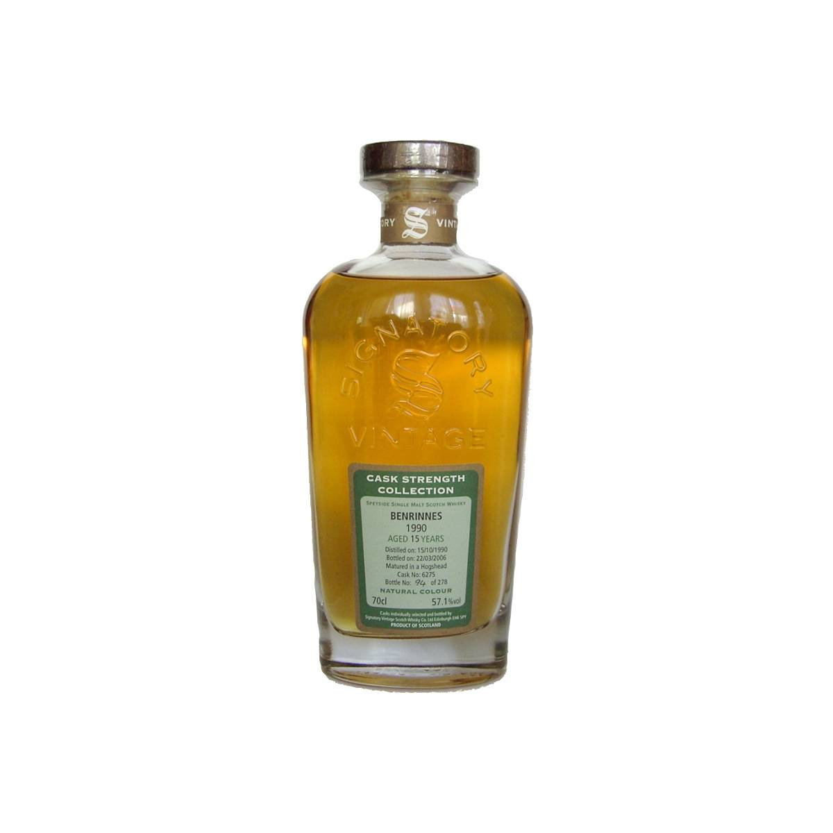 Benrinnes Cask Strength Collection 1990 15 Years Single Malt Whisky