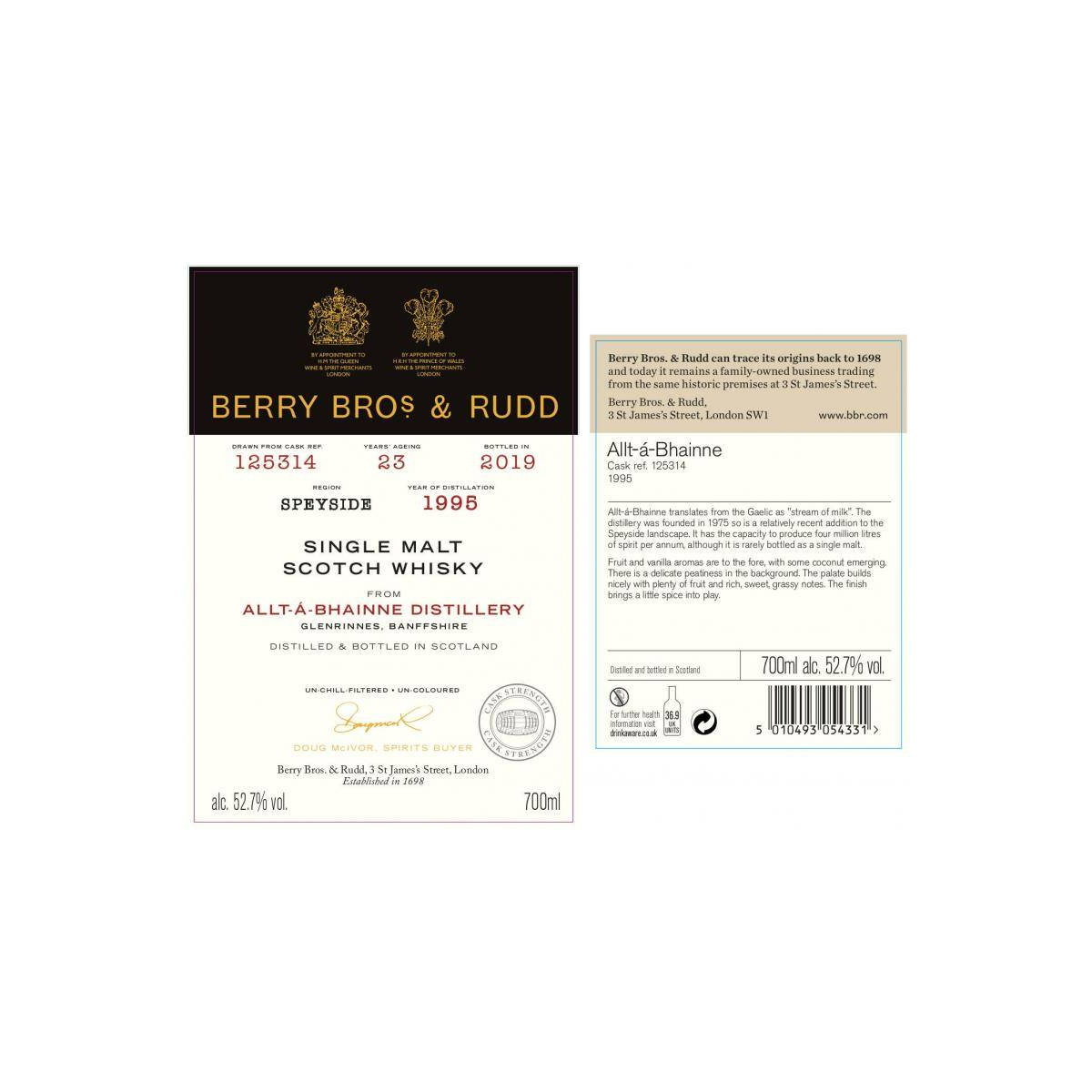Allt-A-Bhainne 1995 23 Years Single Malt Whisky 3