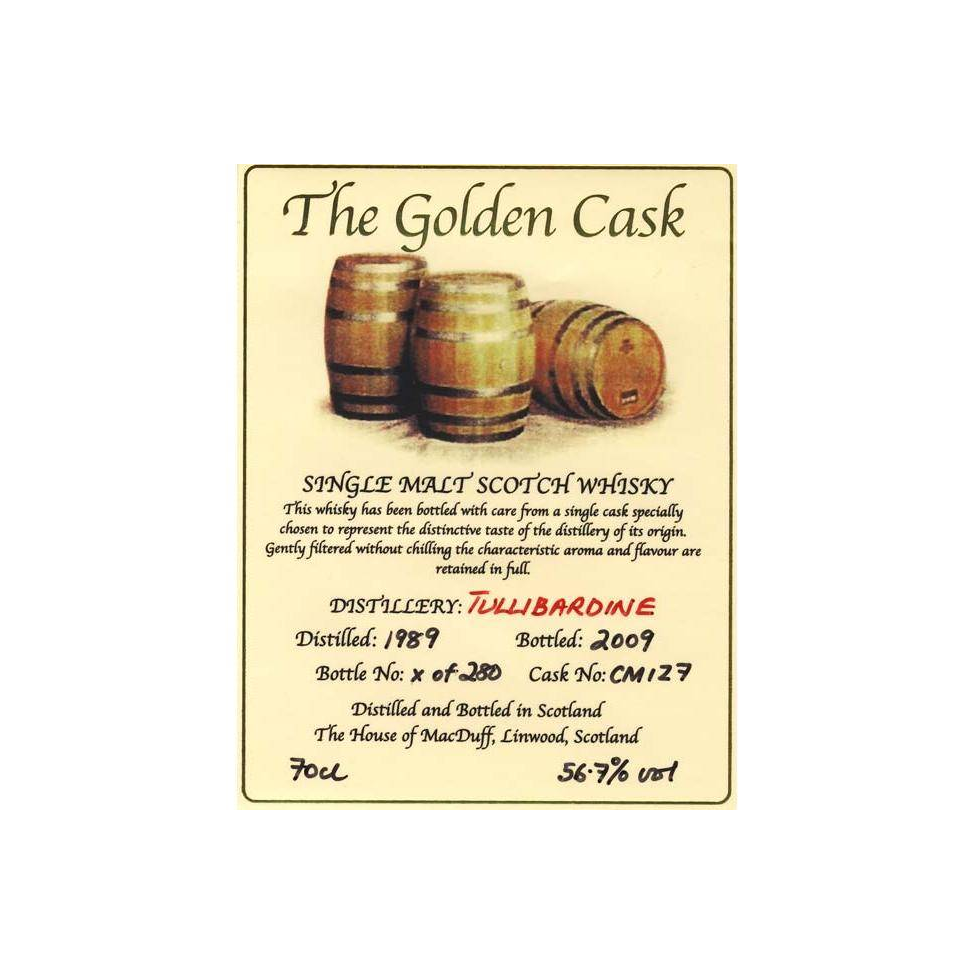 Tullibardine 1989 20 Years Single Malt Whisky