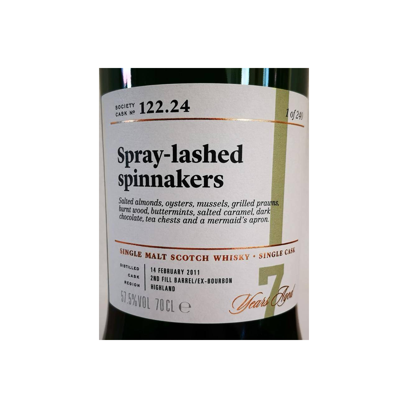 The Scotch Malt Whisky Society 2011 7 Years Single Malt Whisky 2