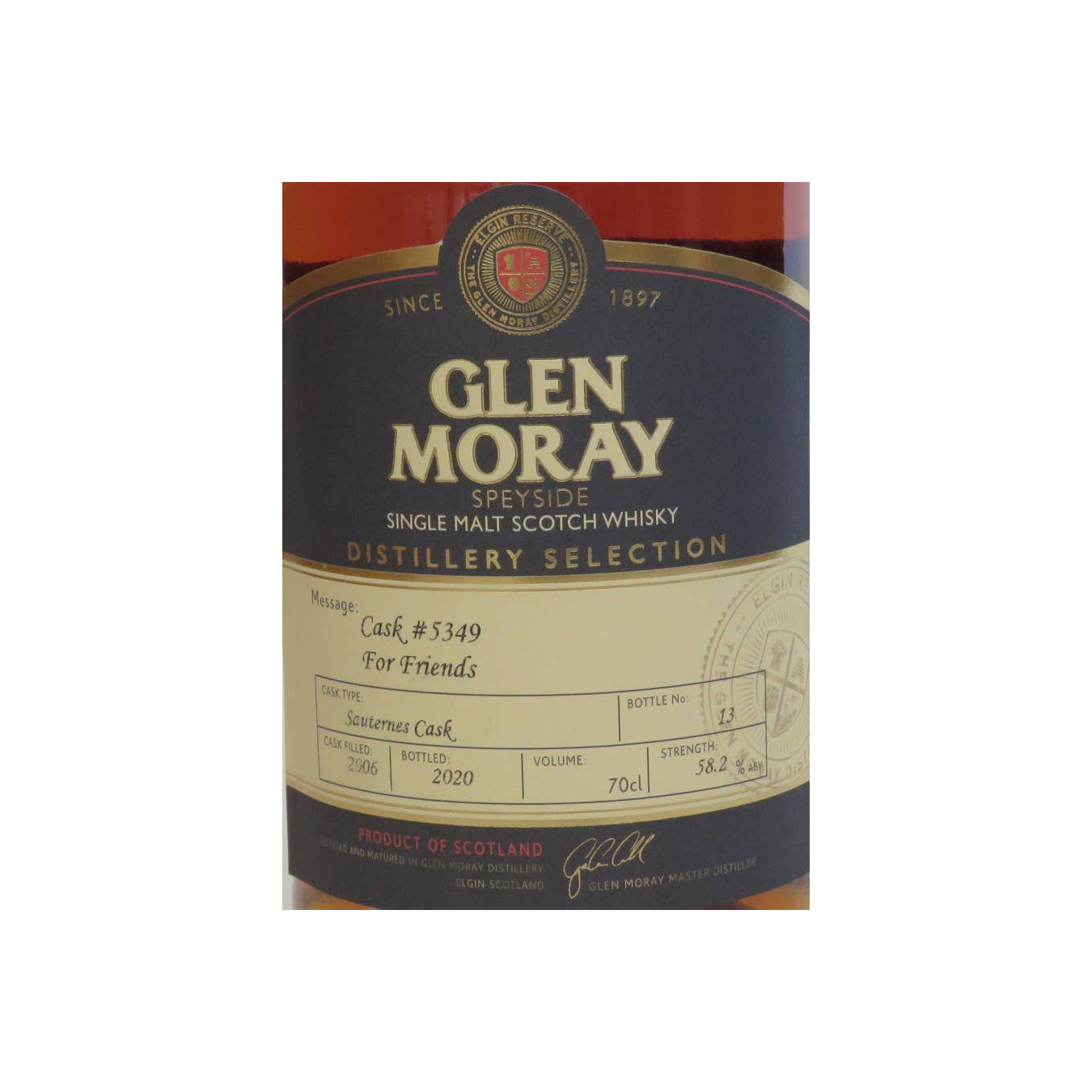Glen Moray 2006 14 Years Single Malt Whisky 3