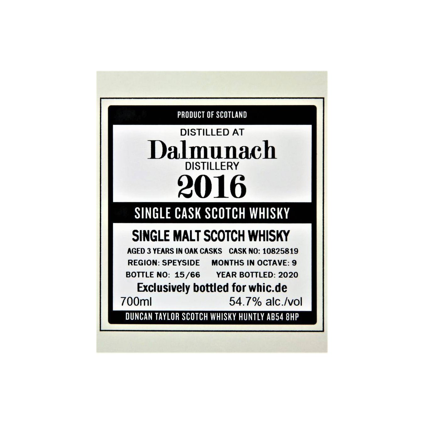Dalmunach The Octave 2016 3 Years Single Malt Whisky 3