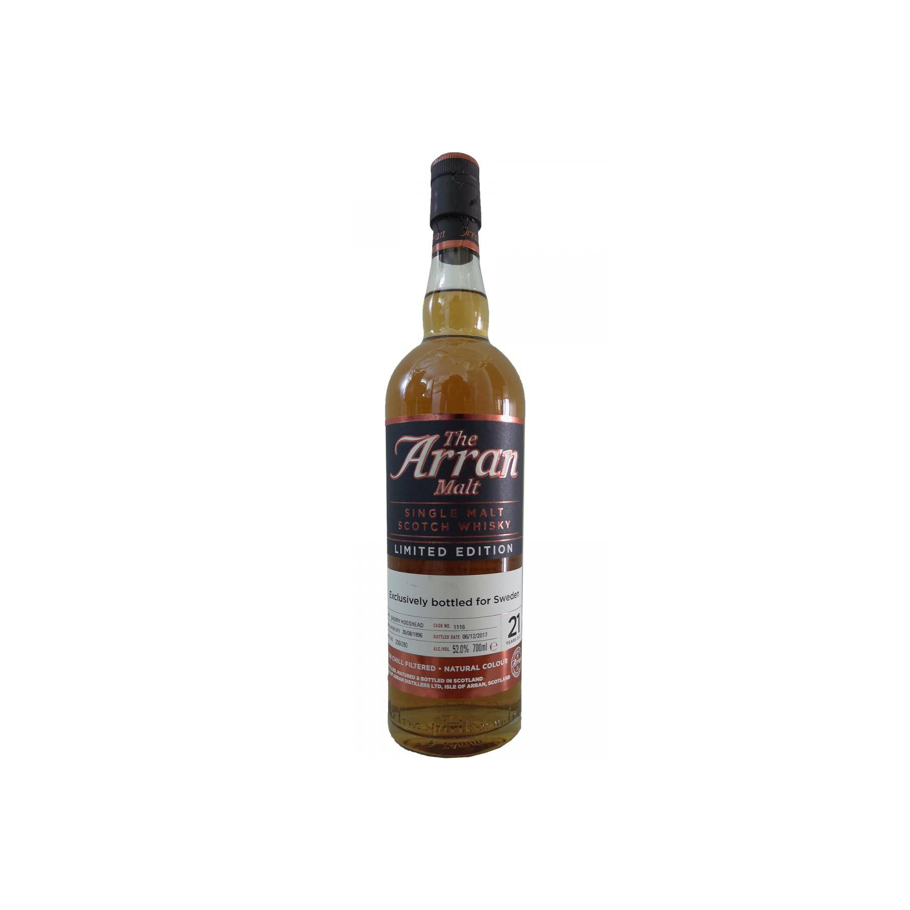 Arran Limited Edition 1996 21 Years Single Malt Whisky