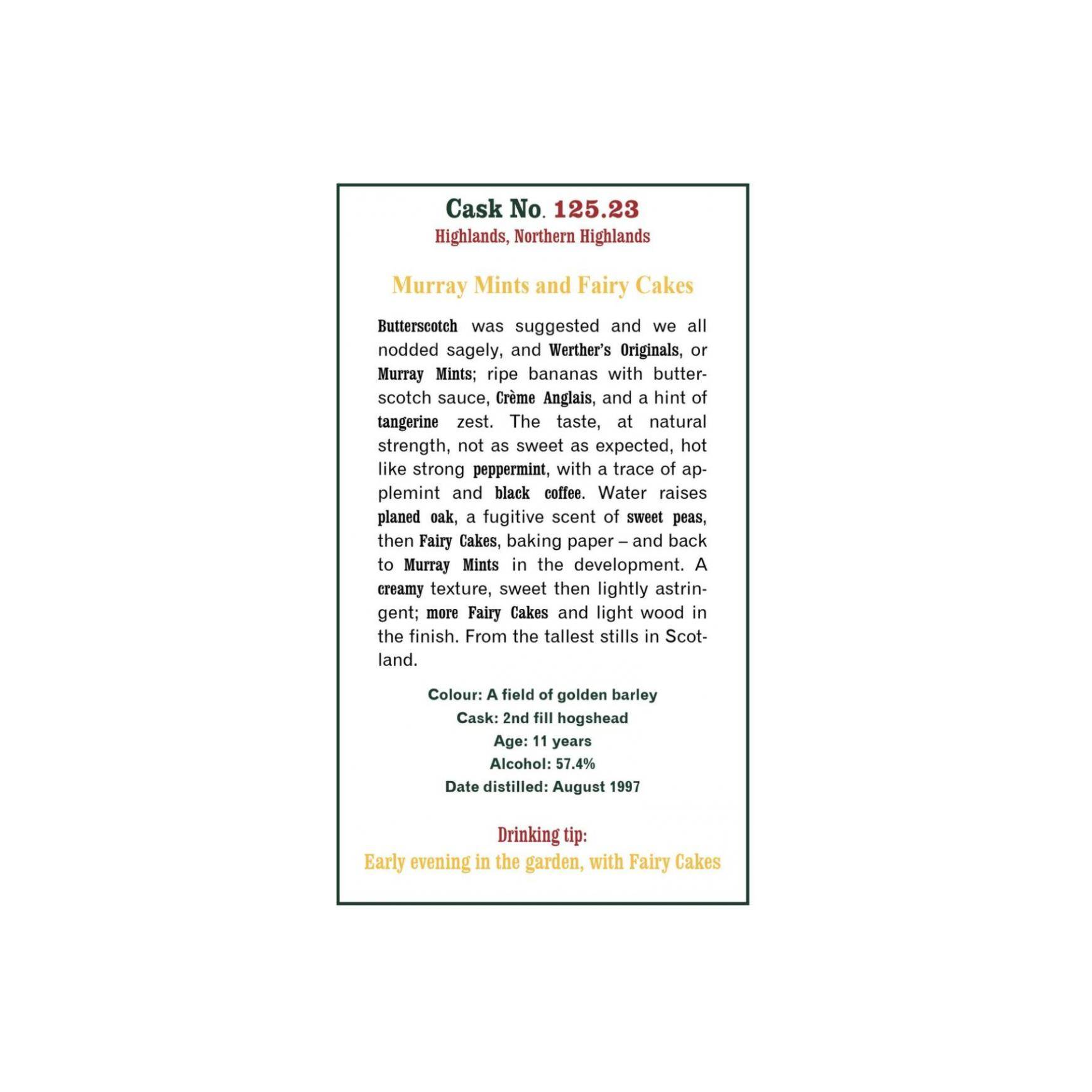 The Scotch Malt Whisky Society 1997 11 Years Single Malt Whisky