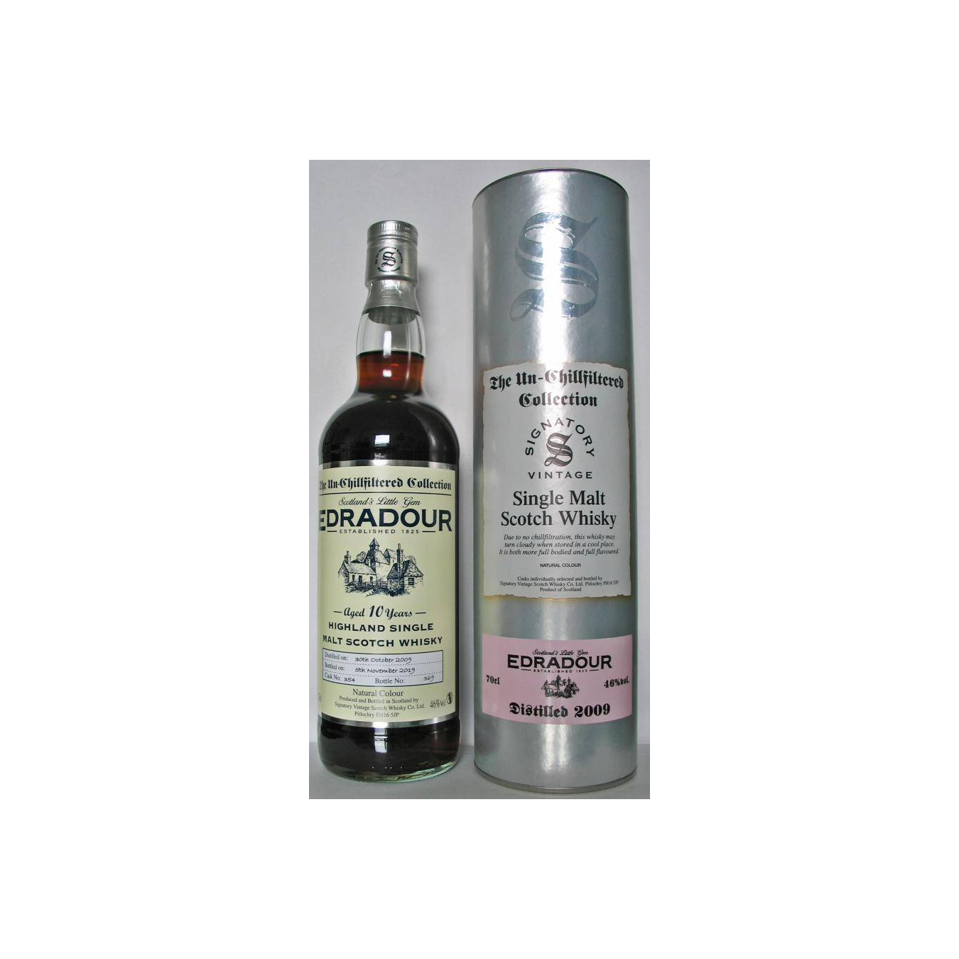 Edradour The Un-Chillfiltered Collection 2009 10 Years Single Malt Whisky 2