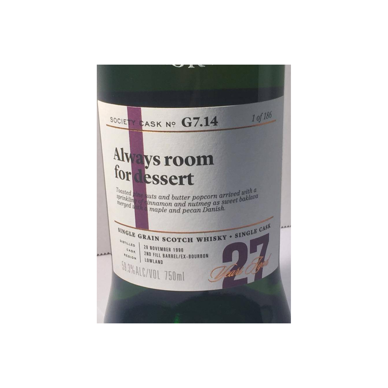 The Scotch Malt Whisky Society 1990 27 Years Single Grain Whisky 2