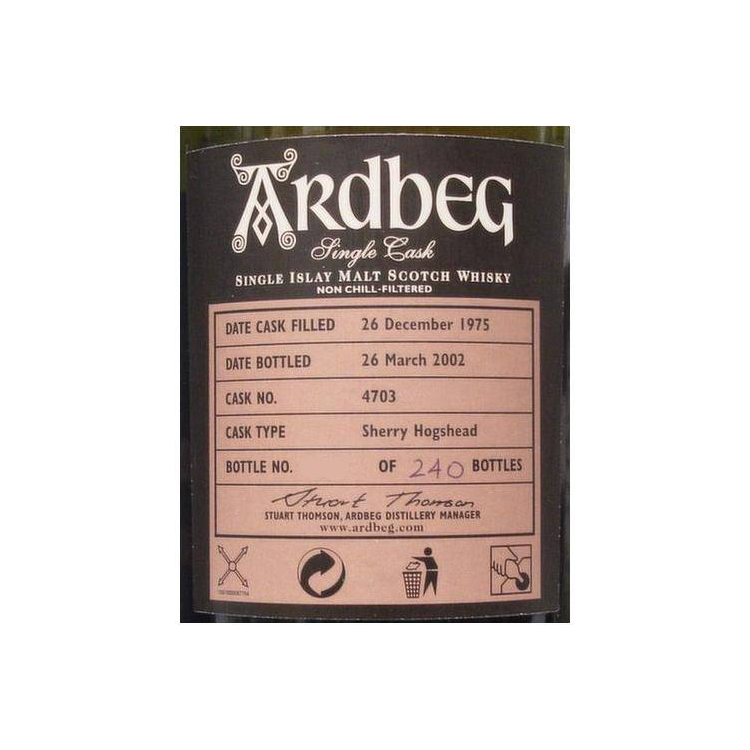 Ardbeg 1975 26 Years Single Malt Whisky 2