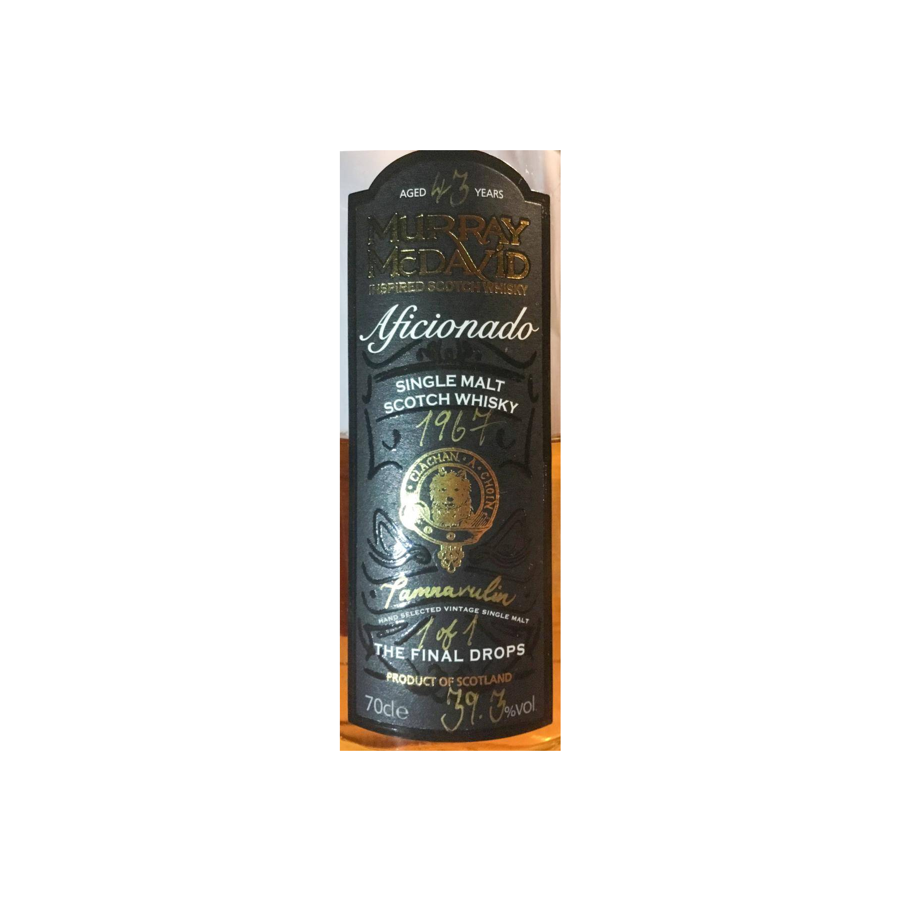 Tamnavulin 1967 43 Years Spirit Whisky