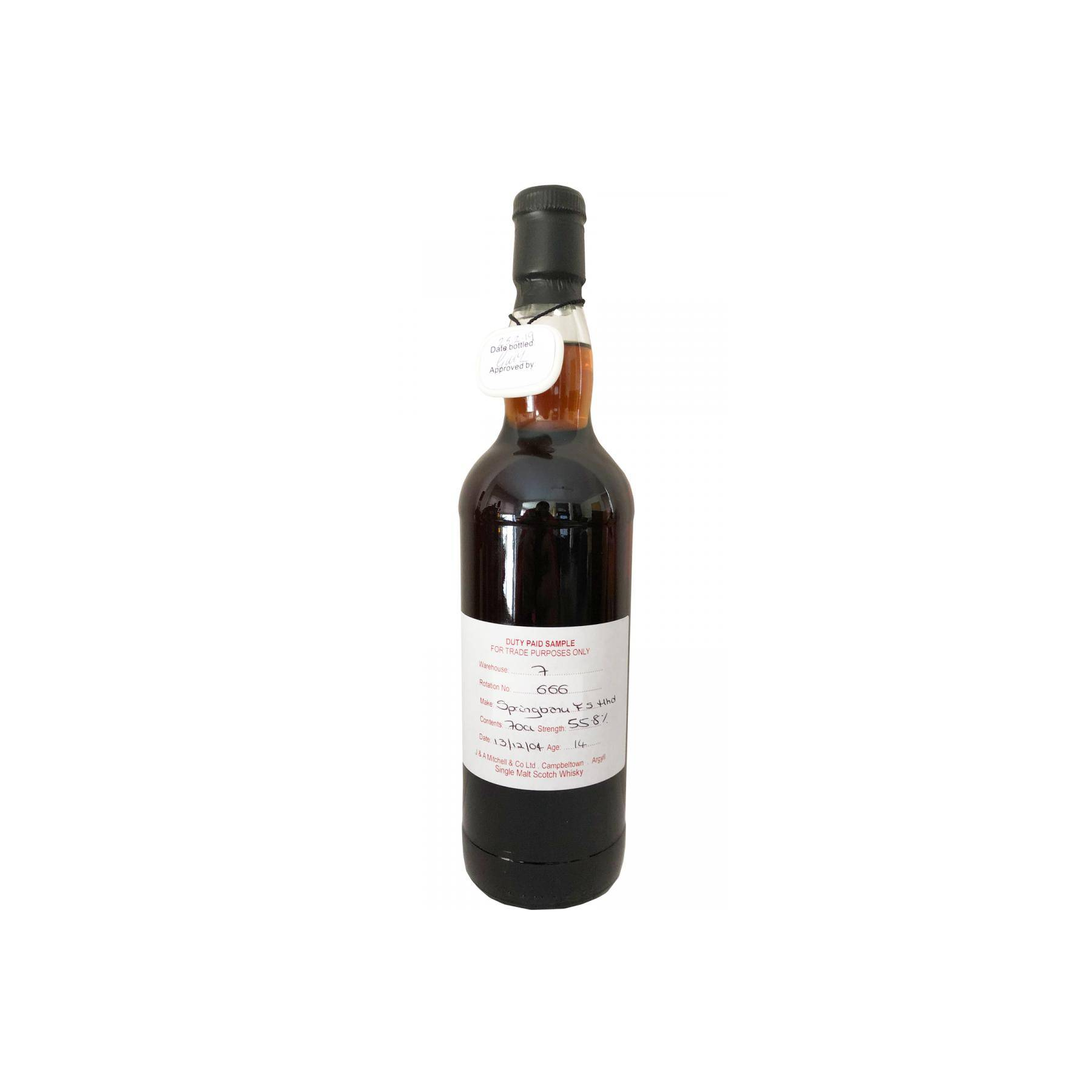 Springbank Duty Paid Sample - For Trade Purposes Only 2004 14 Years Single Malt Whisky