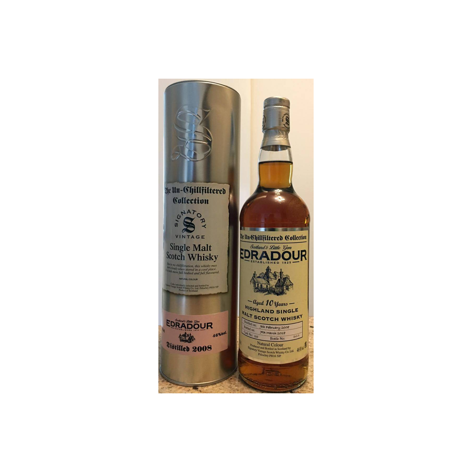 Edradour The Un-Chillfiltered Collection 2008 10 Years Single Malt Whisky 2