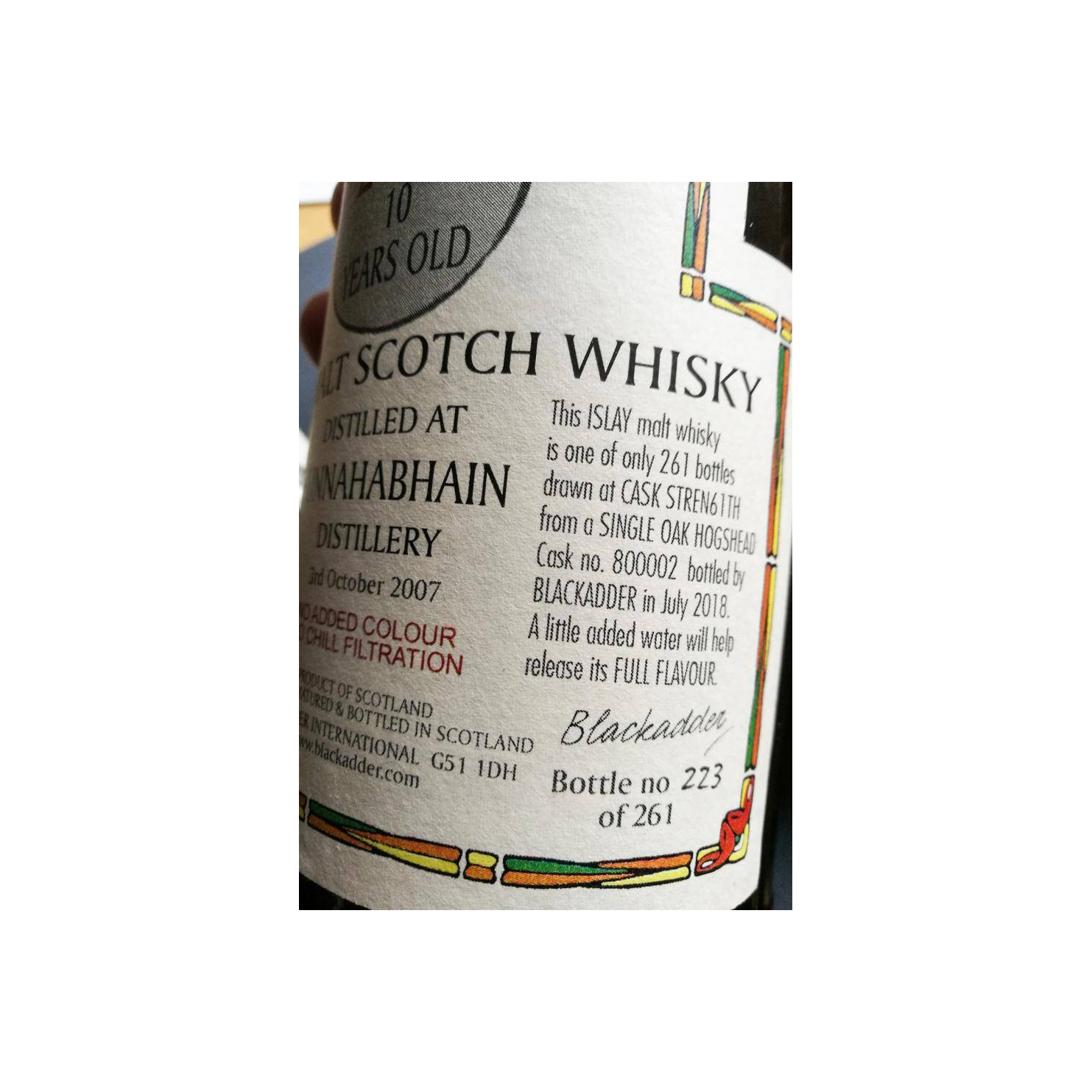 Bunnahabhain Raw Cask 2007 10 Years Single Malt Whisky 2