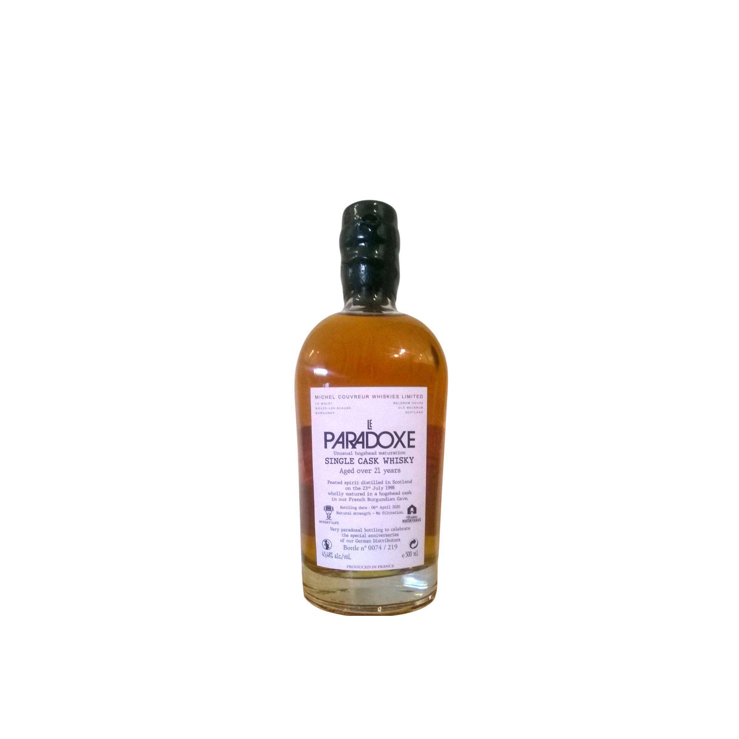Michel Couvreur 1998 21 Years Single Malt Whisky 2