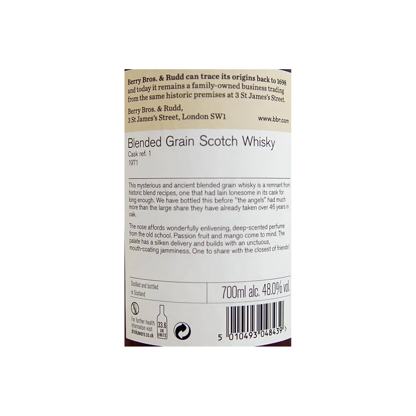 Berry Bros. & Rudd 1971 46 Years Blended Grain Whisky 3