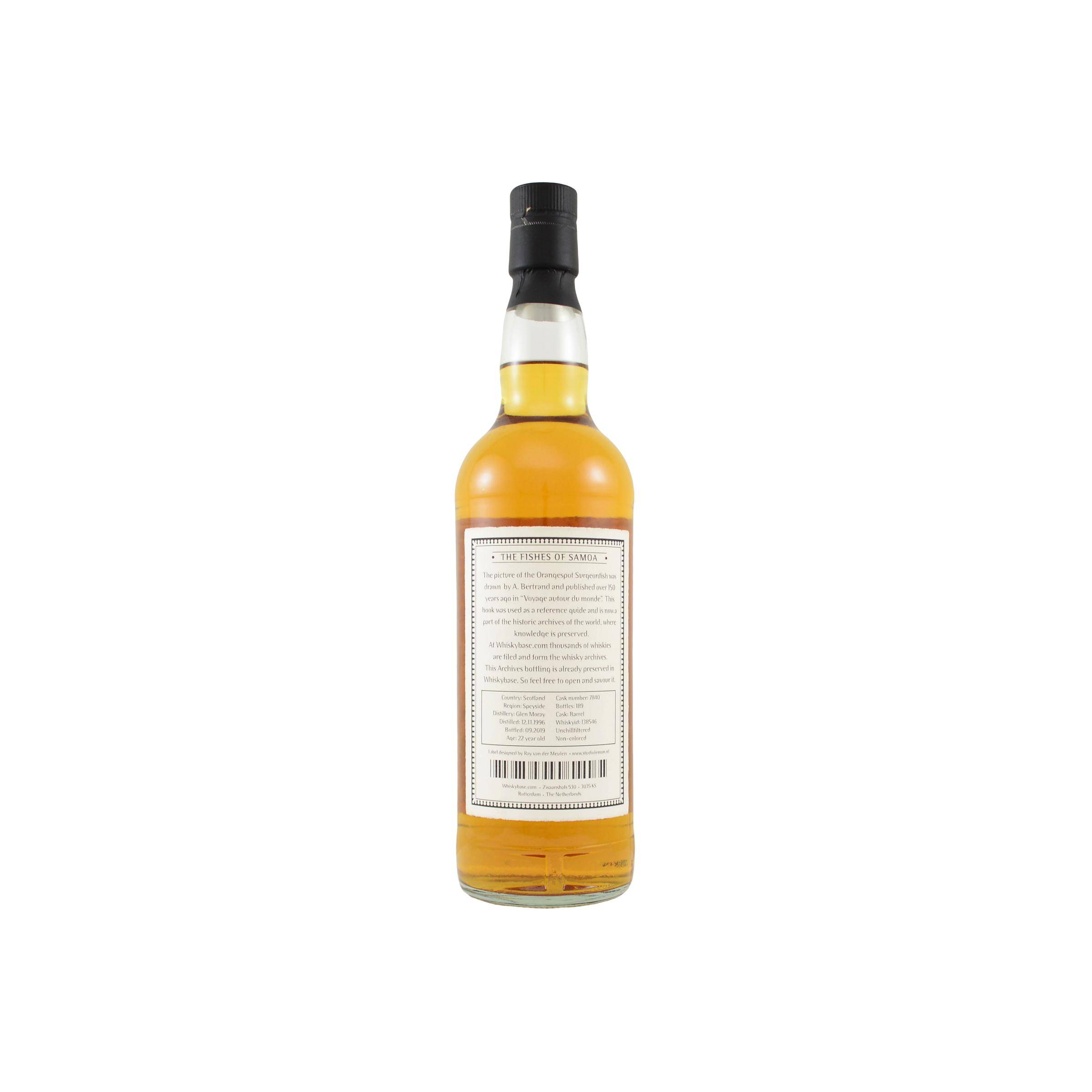 Glen Moray 1996 22 Years Single Malt Whisky 2