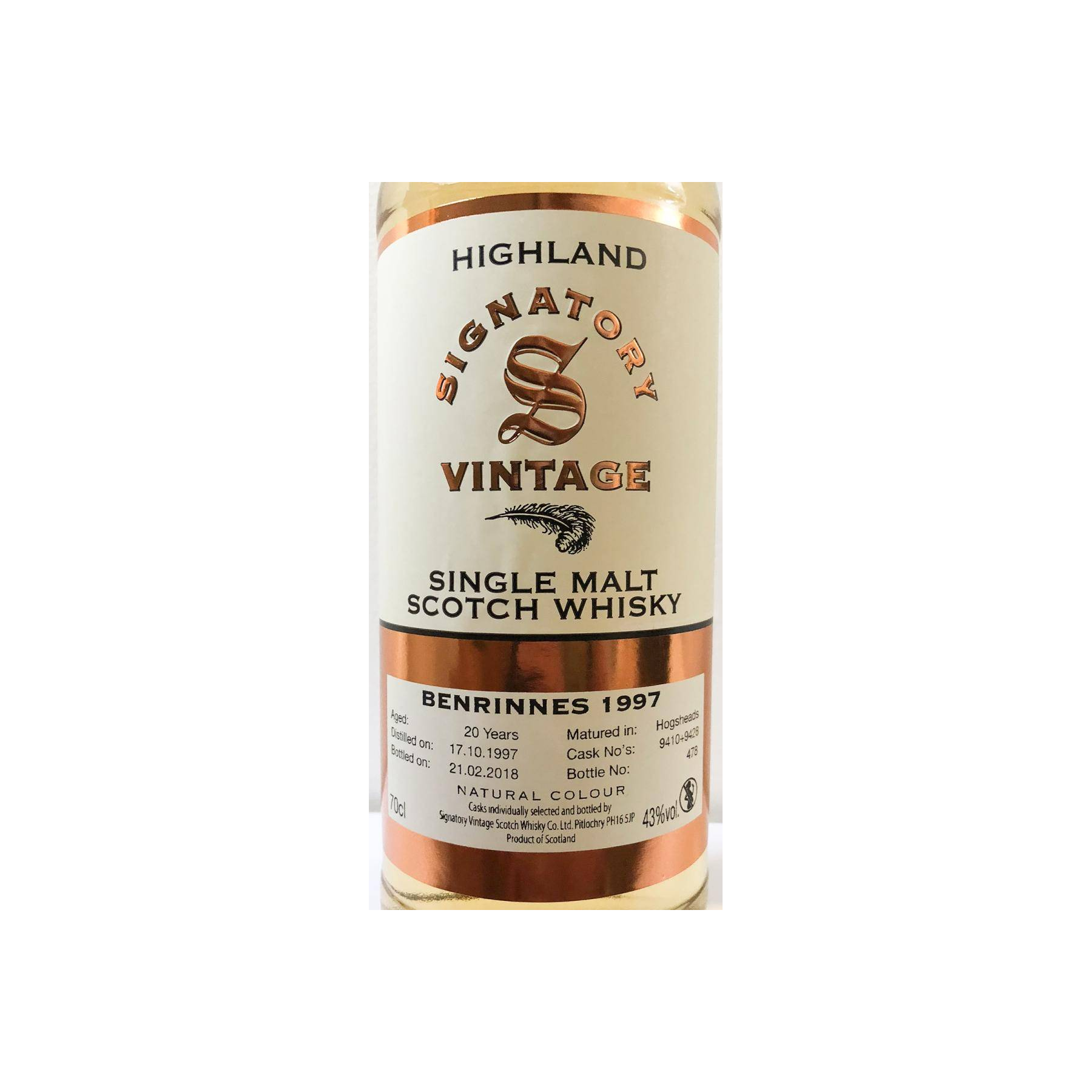 Benrinnes Vintage Collection 1997 20 Years Single Malt Whisky 2
