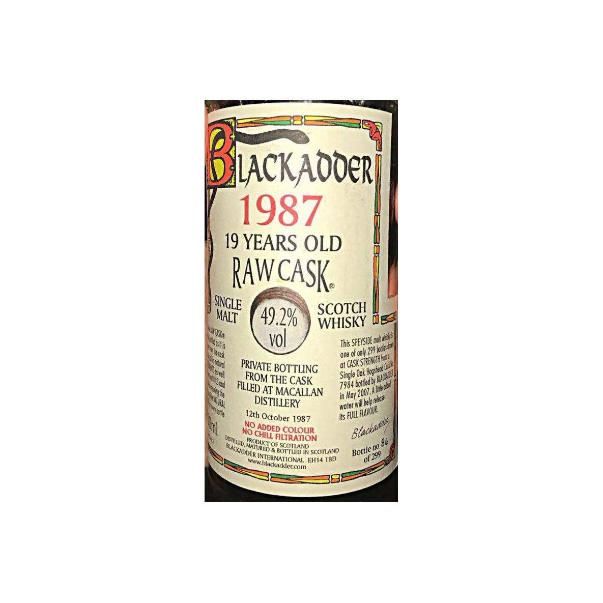 The Macallan Raw Cask 1987 19 Years Single Malt Whisky 3