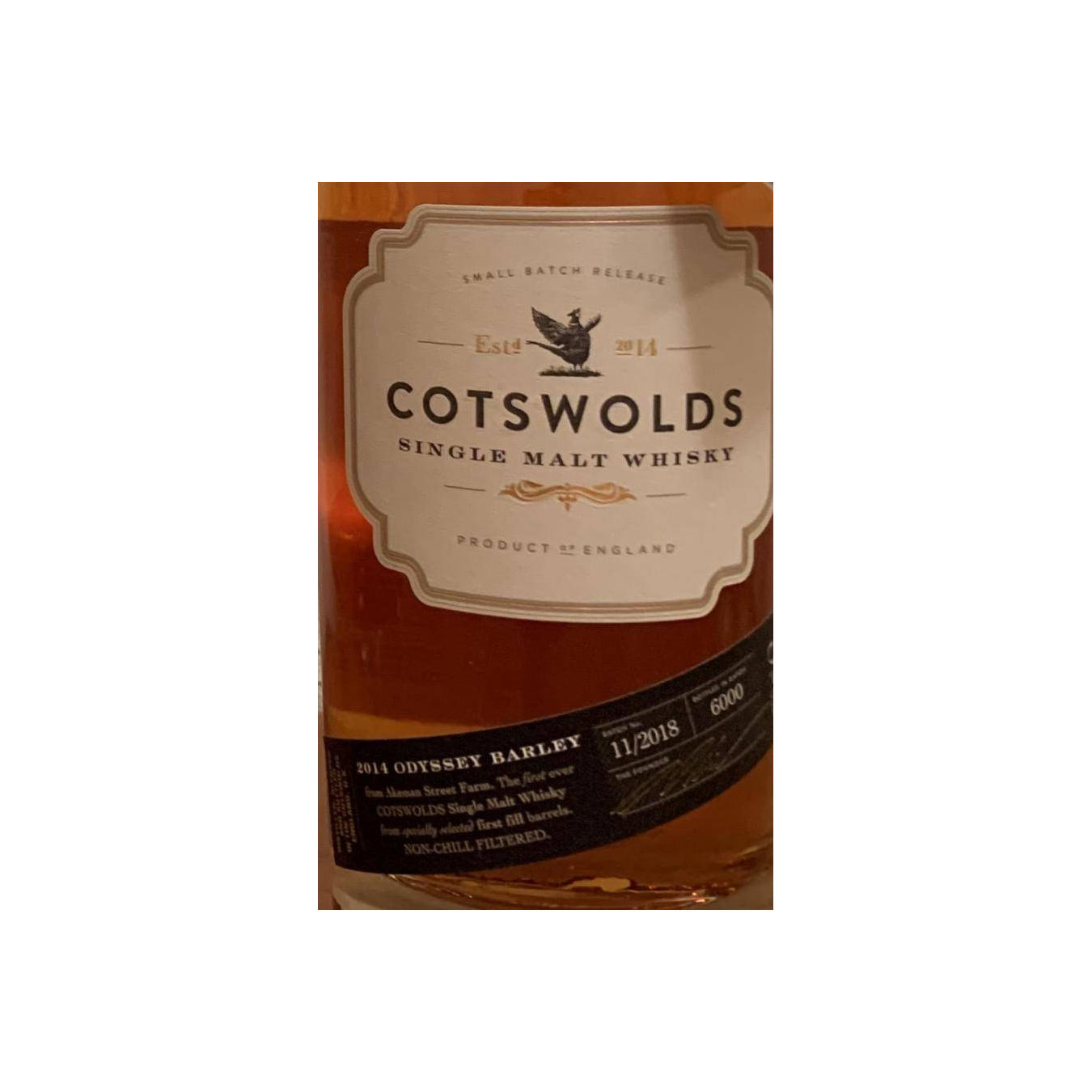 Cotswolds 2014 4 Years Single Malt Whisky