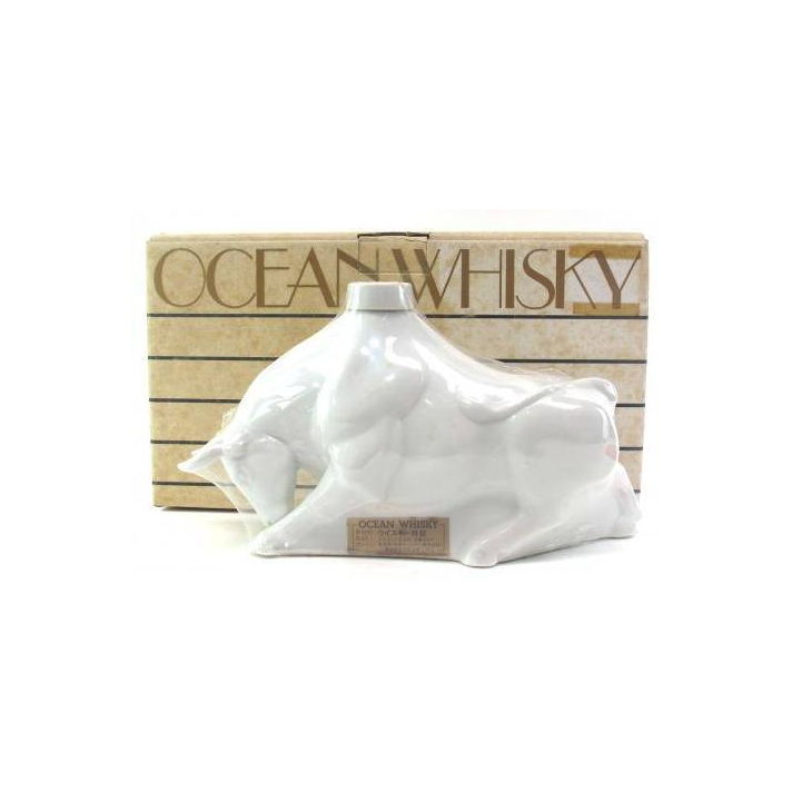 Ocean Whisky Ceramic Bull Decanter
