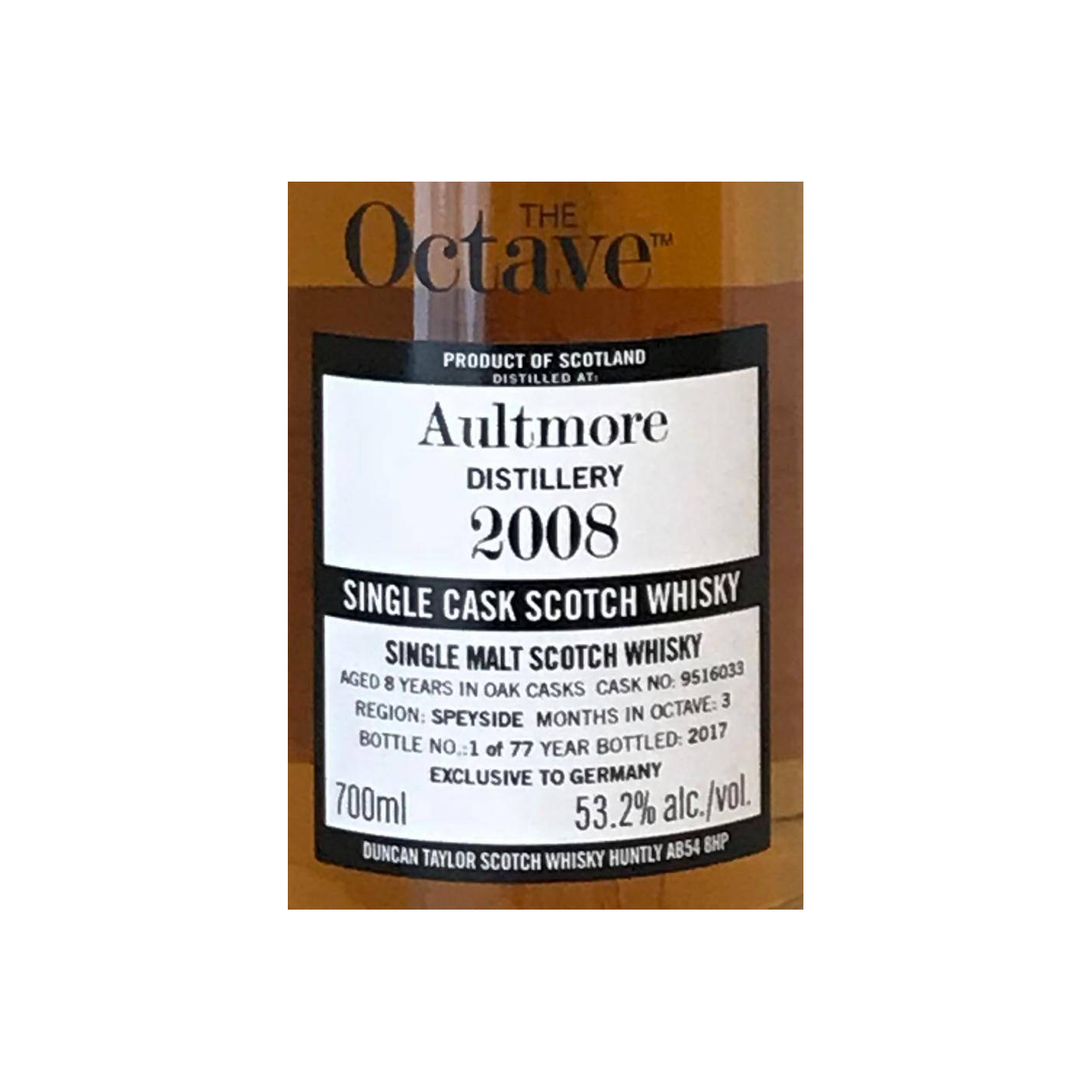 Aultmore The Octave 2008 8 Years Single Malt Whisky 2