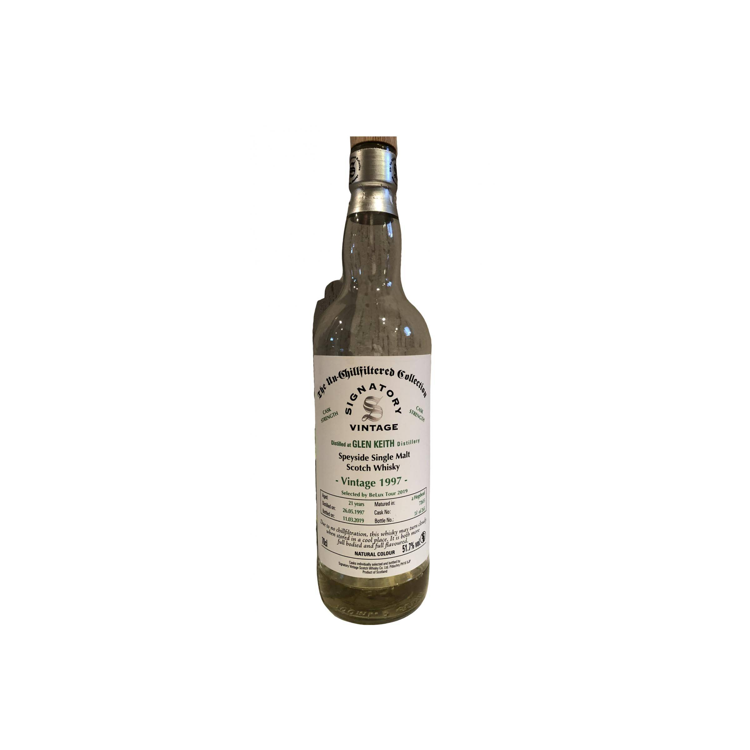 Glen Keith 1997 21 Years Single Malt Whisky