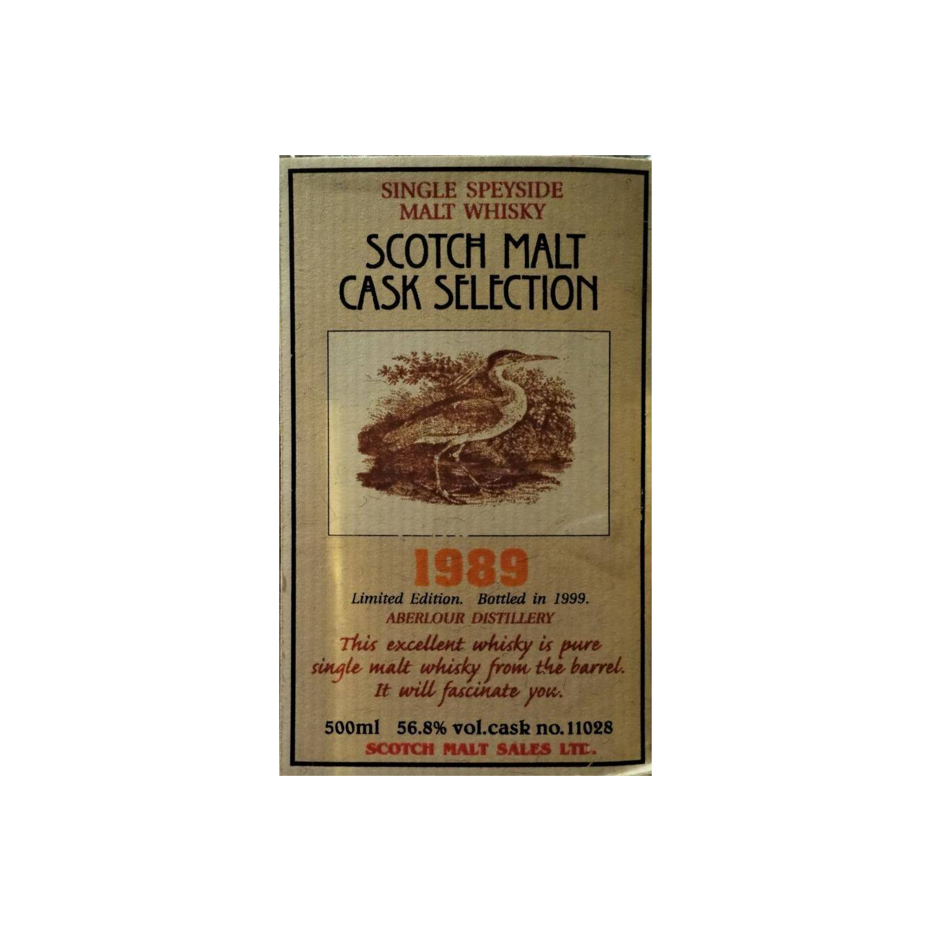 Aberlour Limited Edition 1989 10 Years Single Malt Whisky