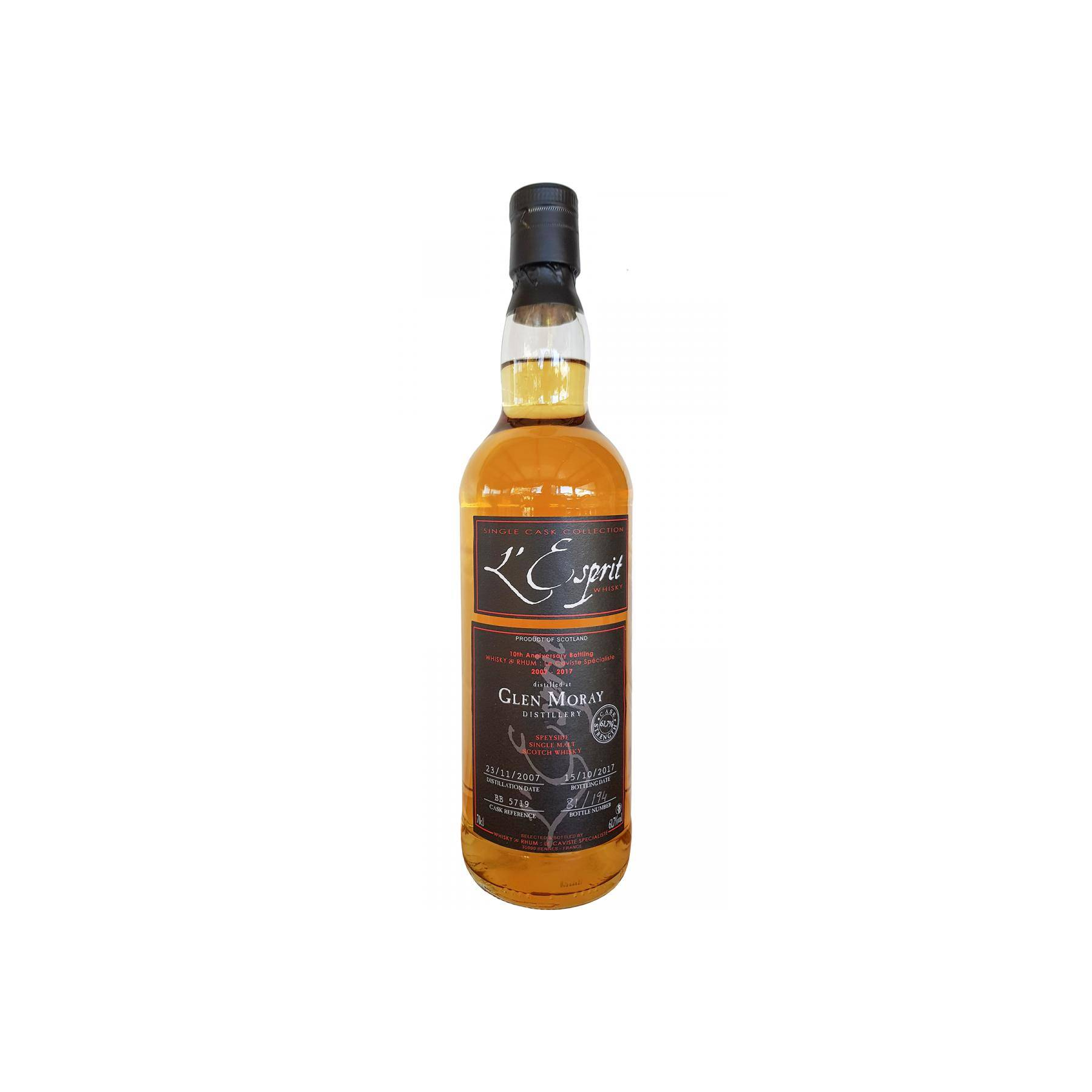 Glen Moray 2007 9 Years Single Malt Whisky