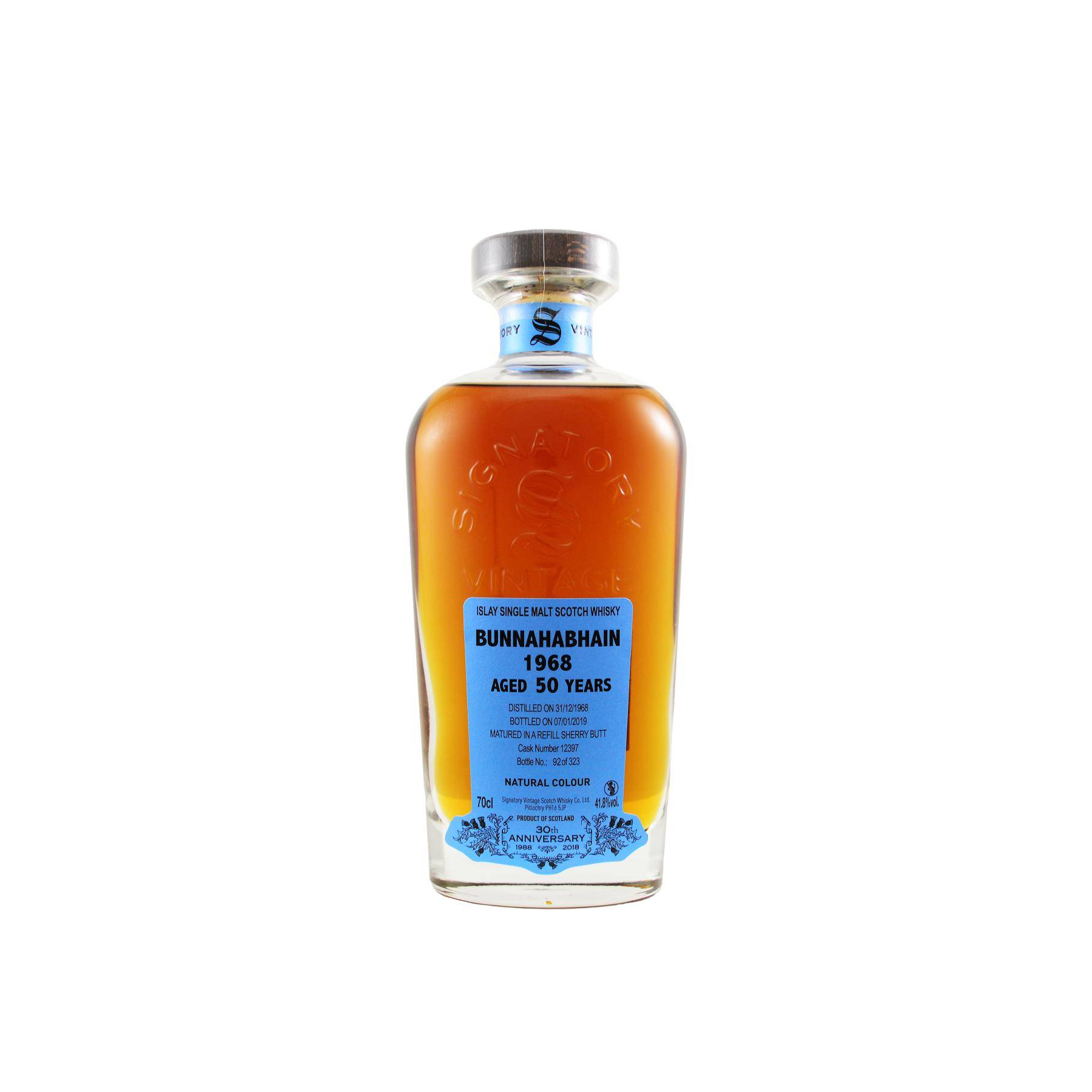 Bunnahabhain 1968 50 Years Single Malt Whisky