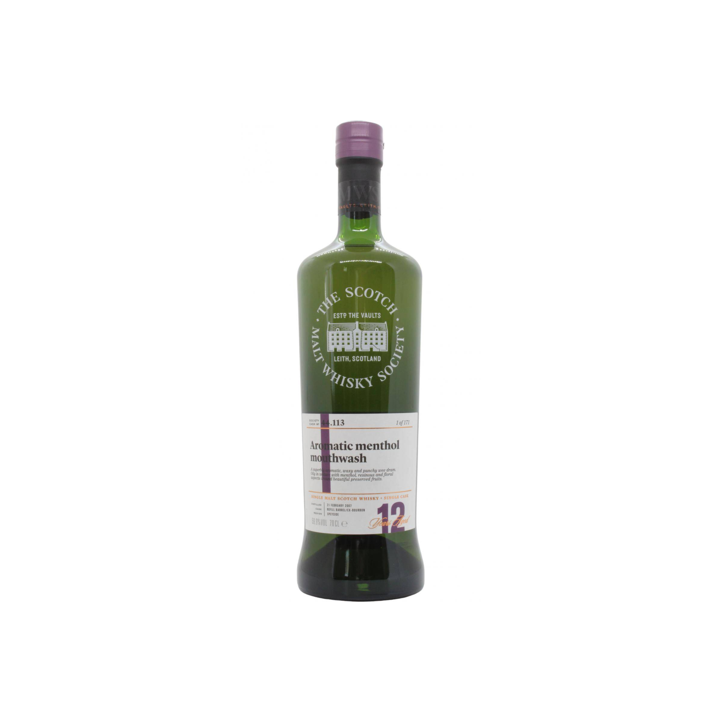 The Scotch Malt Whisky Society 2007 12 Years Single Malt Whisky