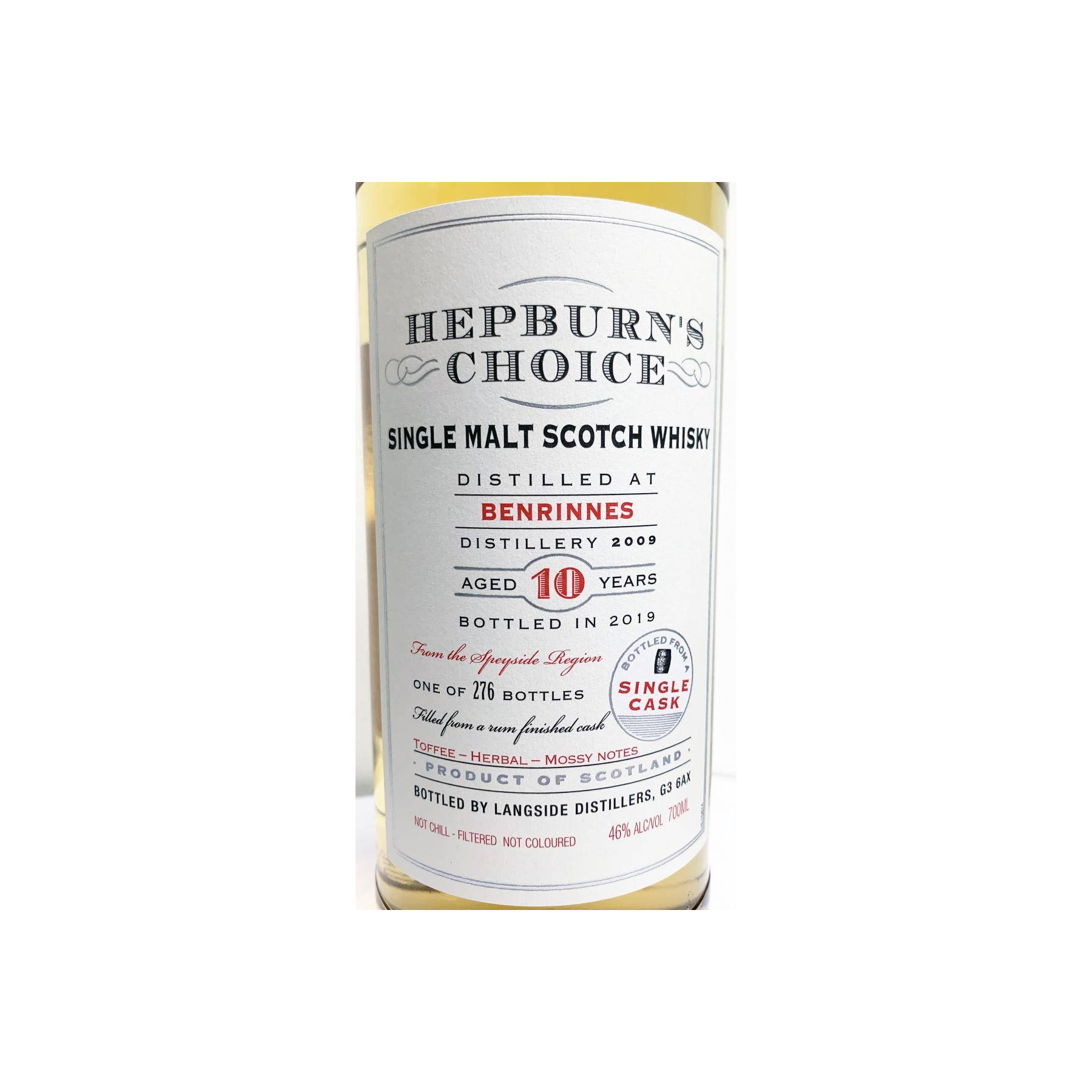 Benrinnes 2009 10 Years Single Malt Whisky 2
