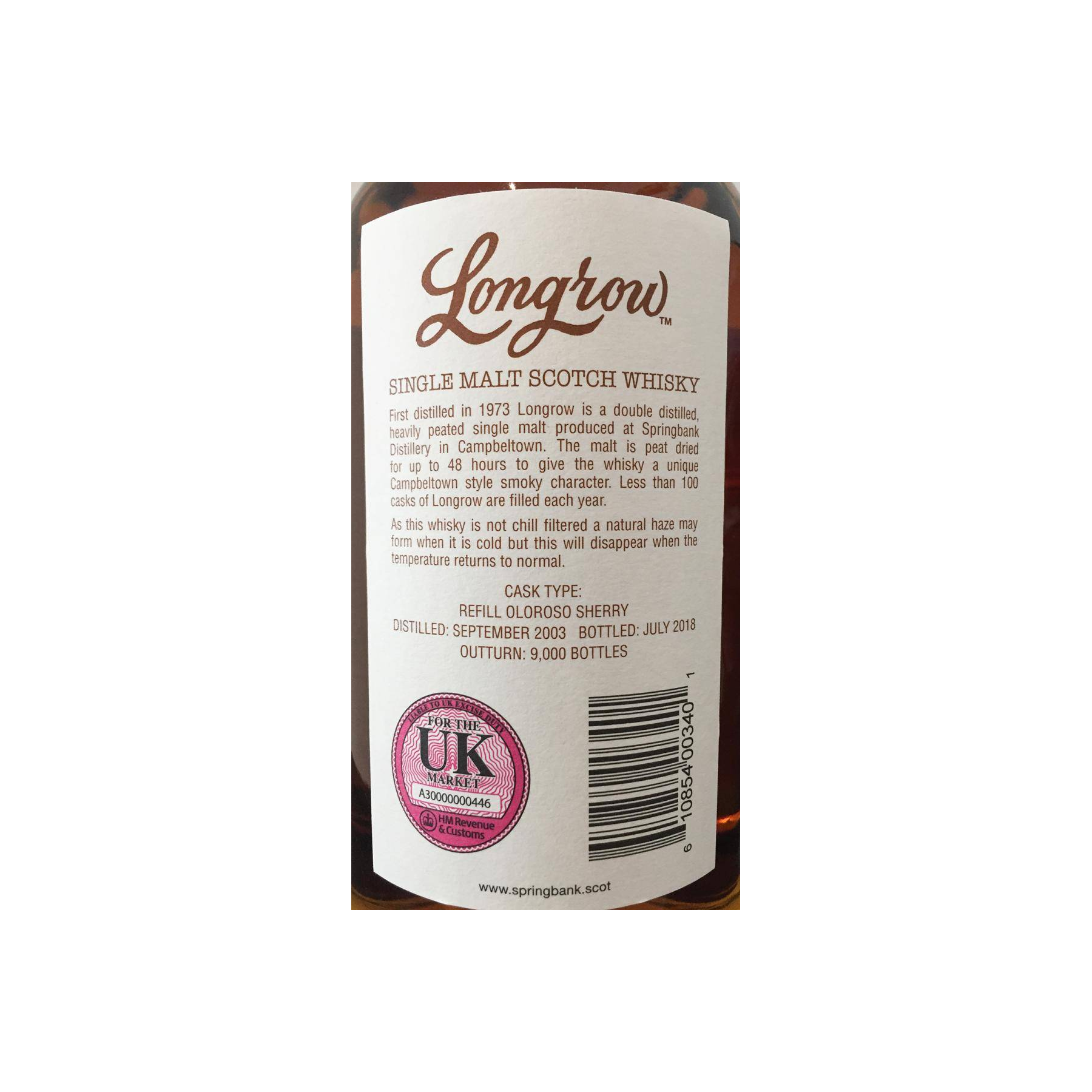 Longrow Limited Edition 2003 14 Years Single Malt Whisky 3