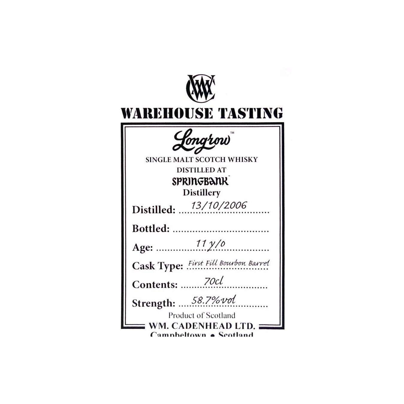 Springbank 2006 11 Years Single Malt Whisky 2