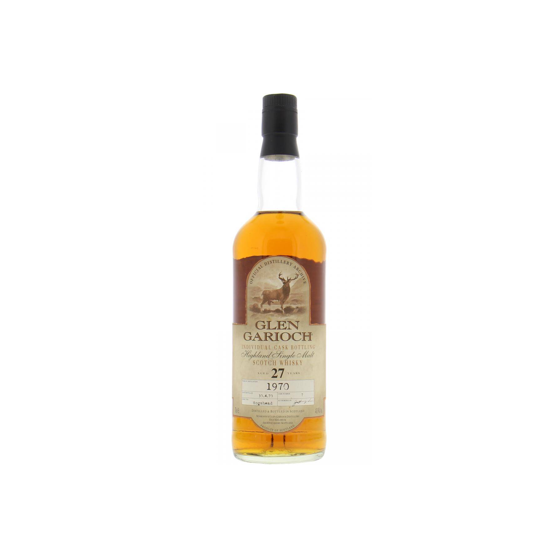 Glen Garioch Individual Cask Bottling 1970 27 Years Single Malt Whisky