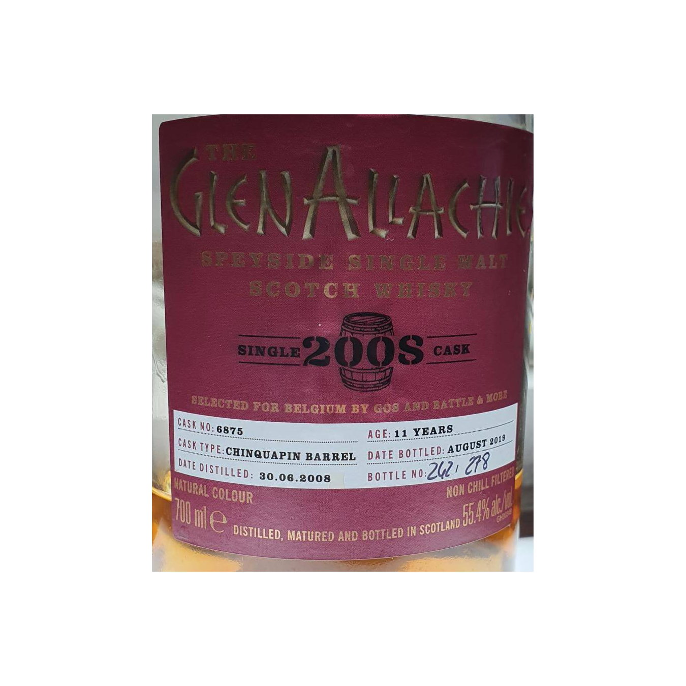 The GlenAllachie Single Cask 2008 11 Years Single Malt Whisky 2