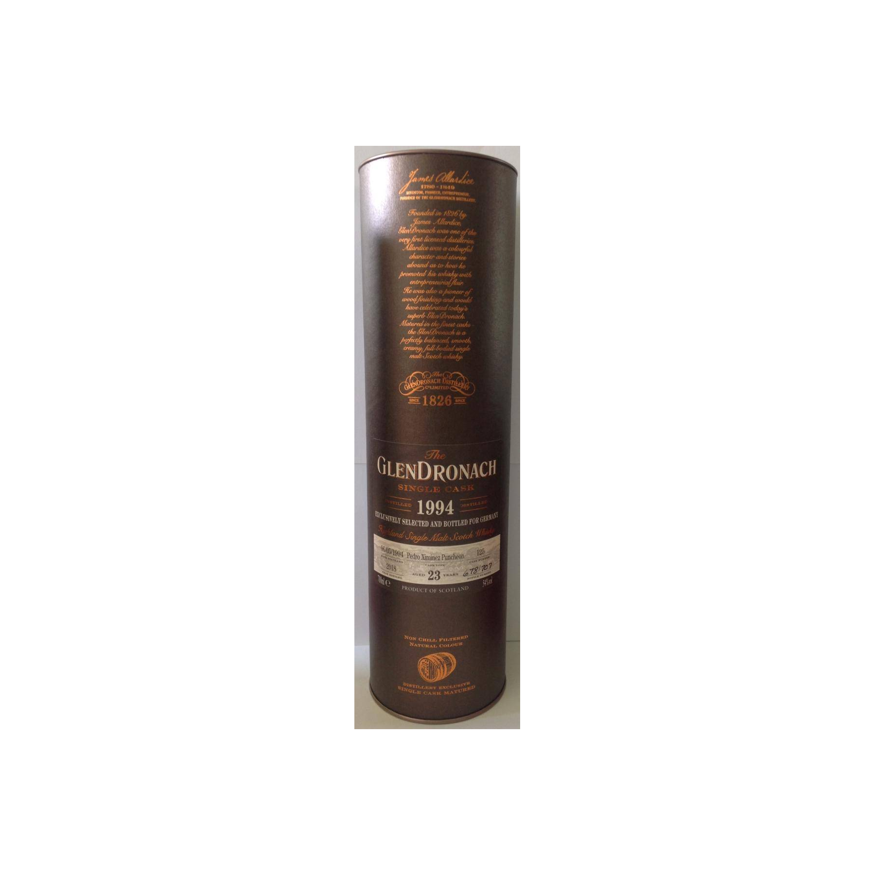 GlenDronach Single Cask 1994 23 Years Single Malt Whisky 2