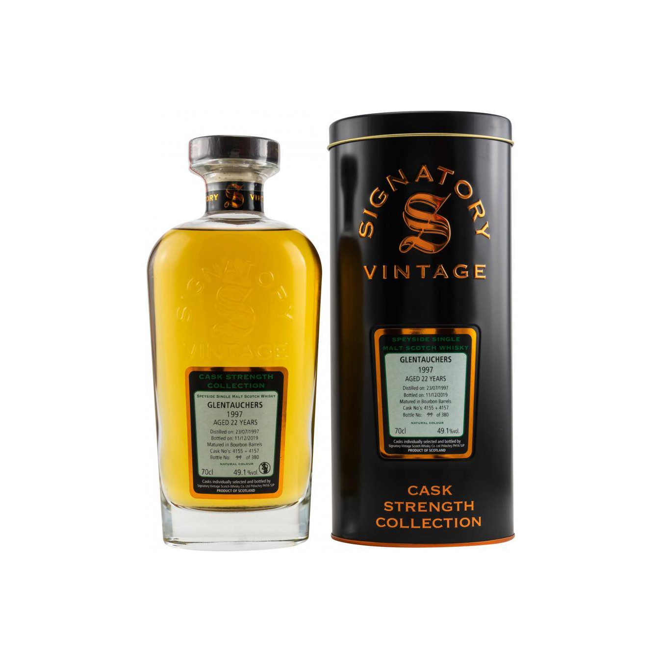 Glentauchers Cask Strength Collection 1997 22 Years Single Malt Whisky 2