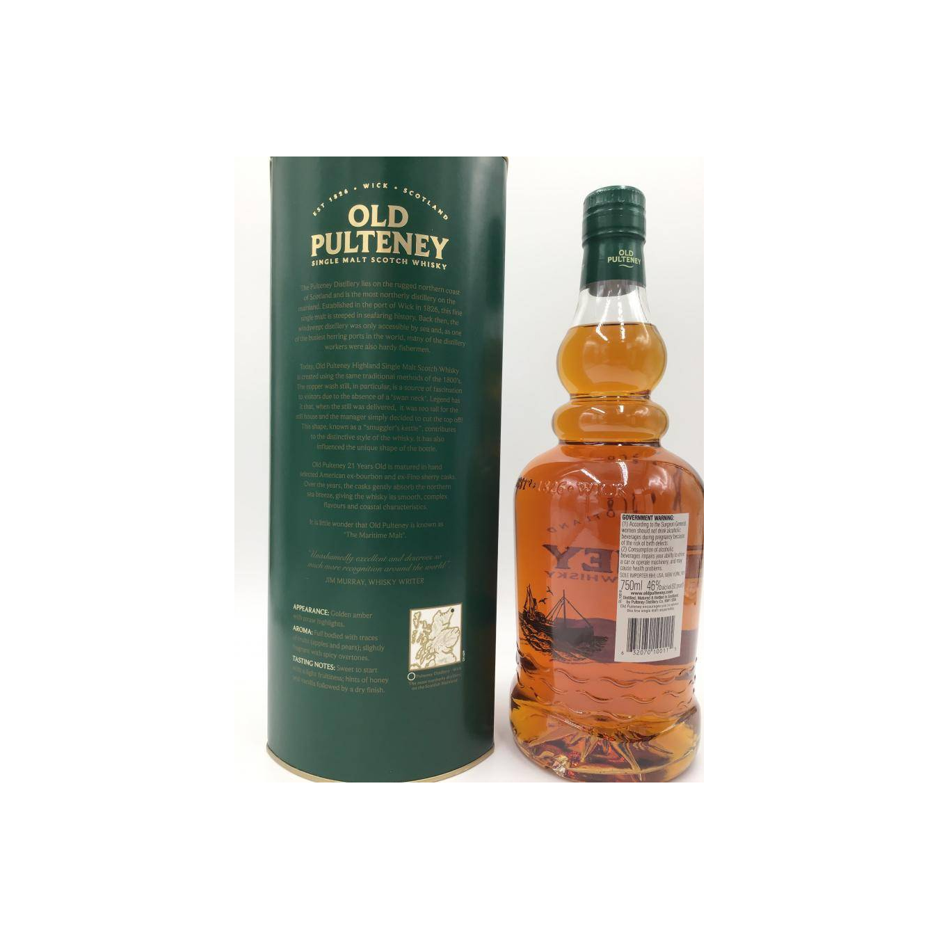 Old Pulteney 21 Years Single Malt Whisky 2