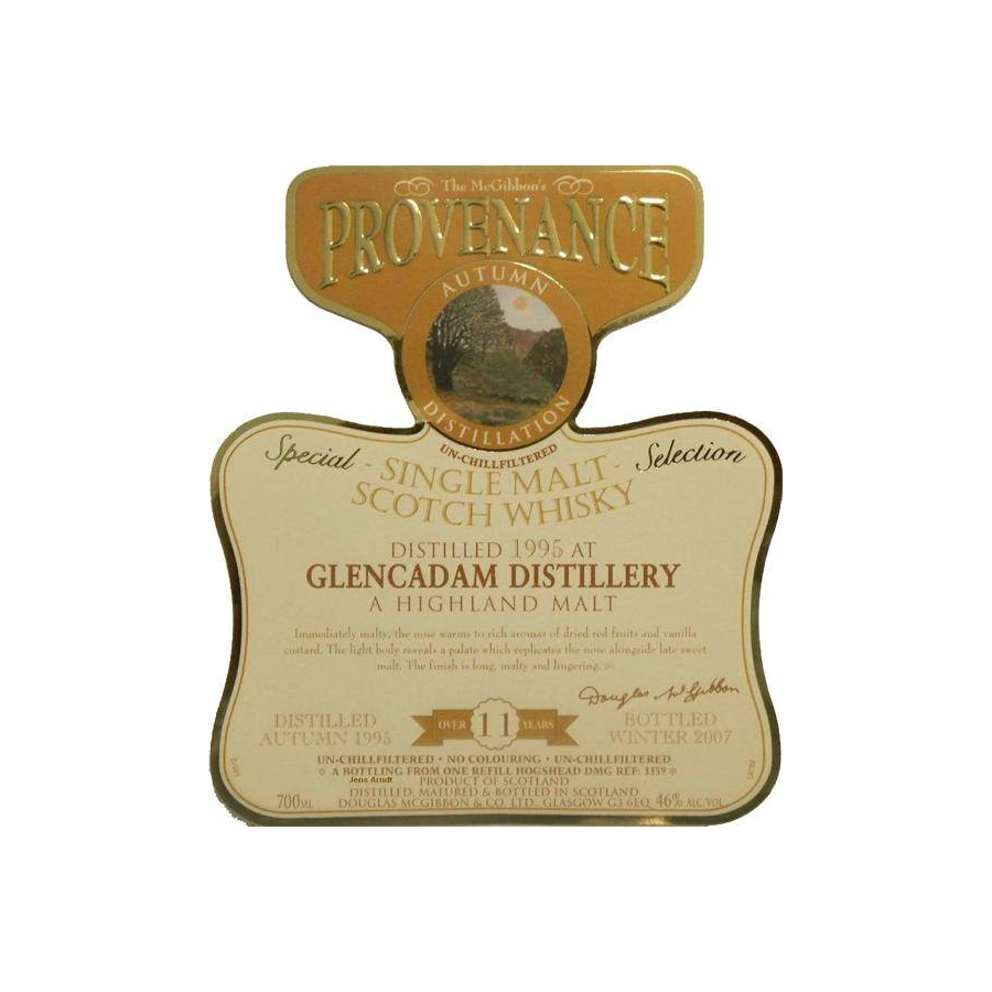 Glencadam McGibbon's Provenance 1995 11 Years Single Malt Whisky 2