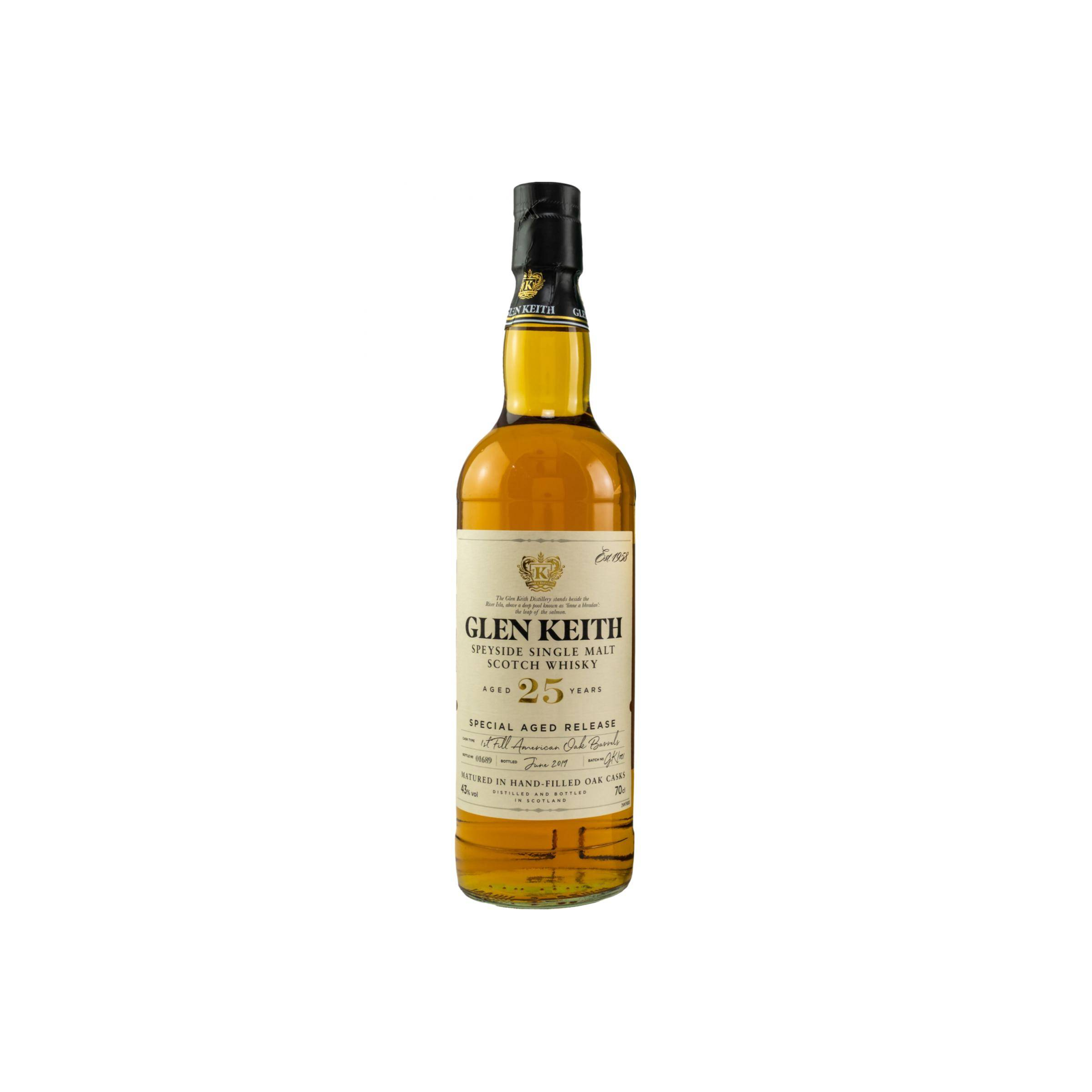 Glen Keith 25 Years Single Malt Whisky