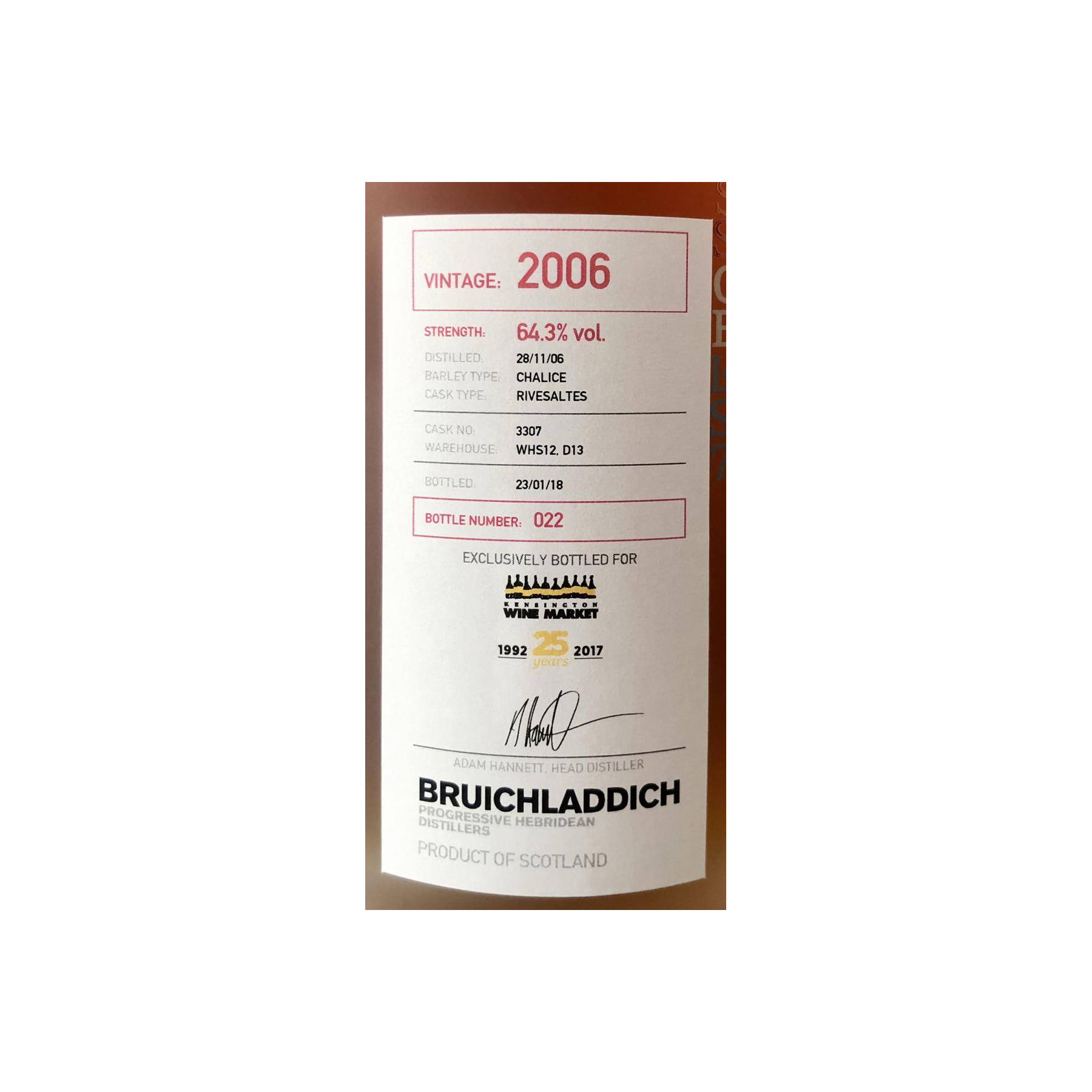 Bruichladdich 2006 11 Years Single Malt Whisky 2