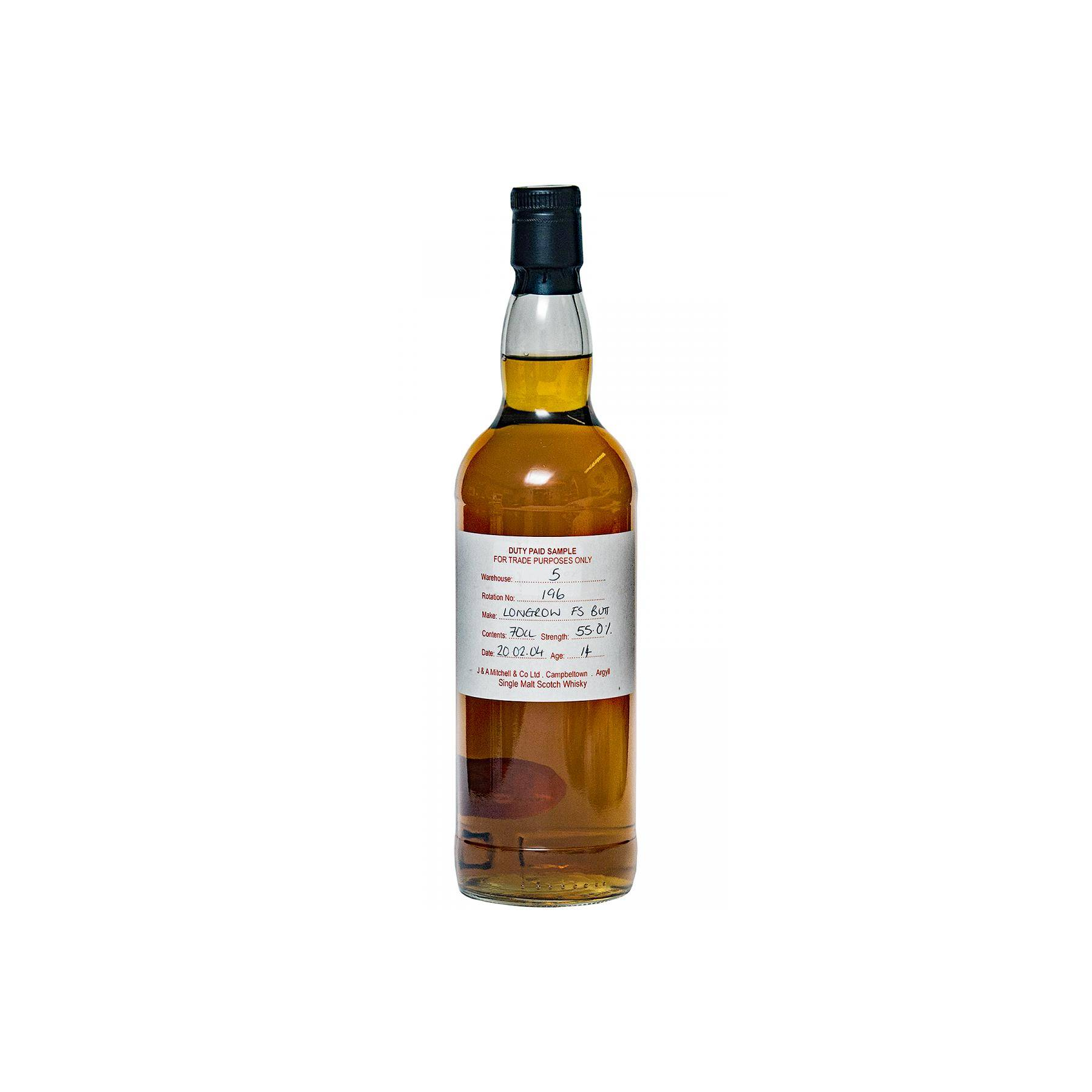 Longrow Duty Paid Sample - For Trade Purposes Only 2004 14 Years Single Malt Whisky