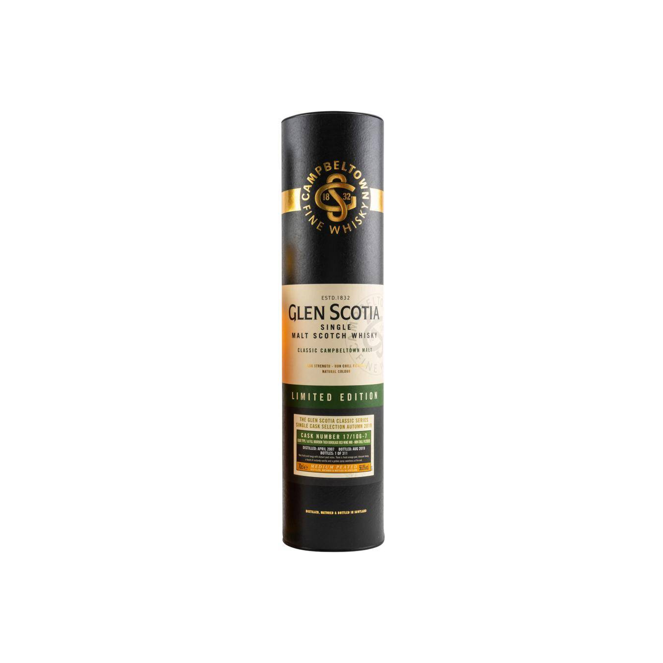 Glen Scotia Single Cask 2007 12 Years Single Malt Whisky 3
