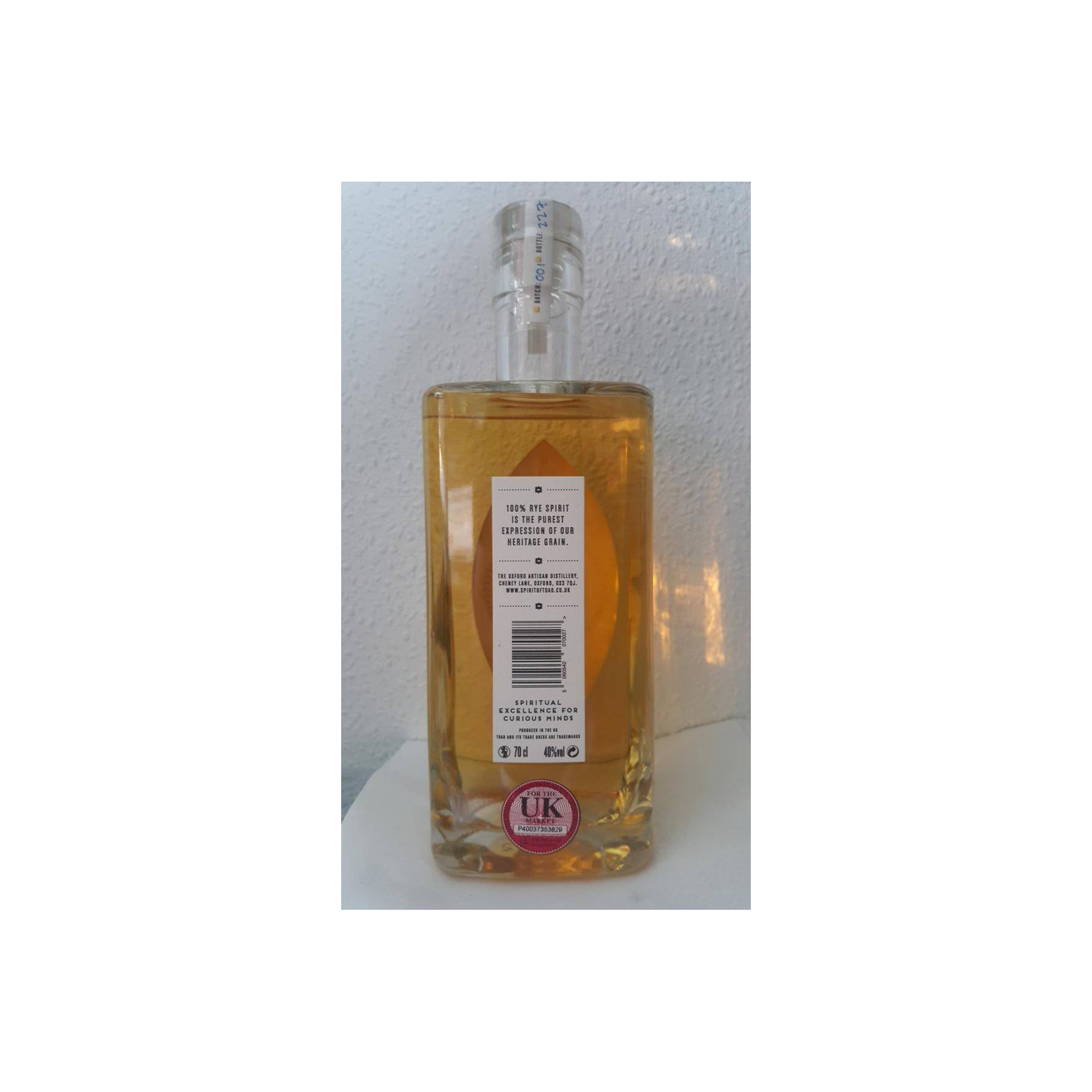 Spirit of TOAD Oxford Pure Rye Spirit 2