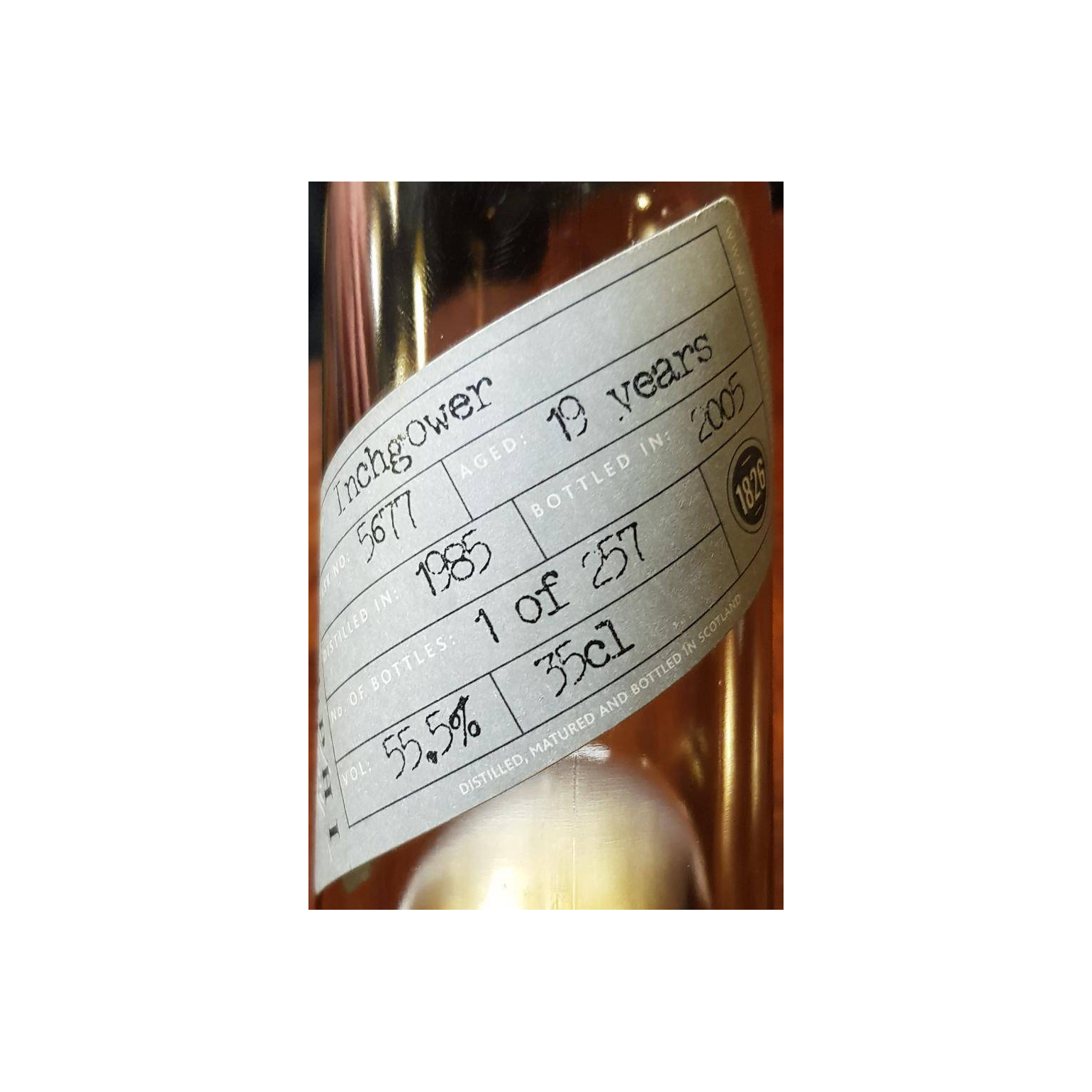 Inchgower 1985 19 Years Single Malt Whisky