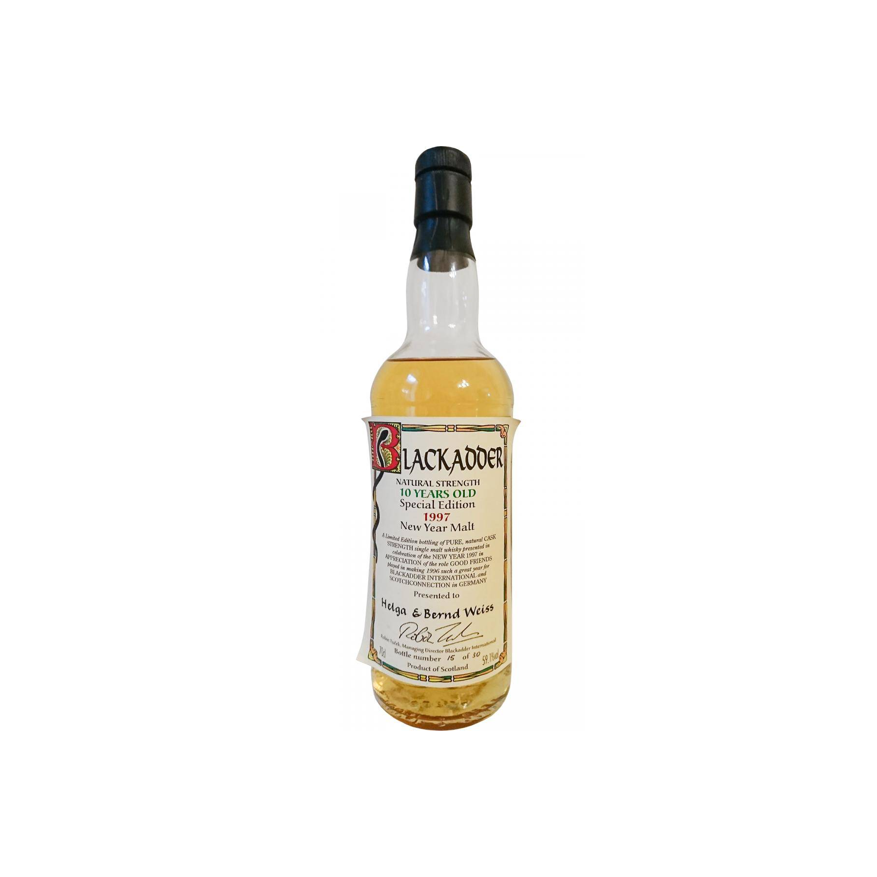 Blackadder 10 Years Single Malt Whisky