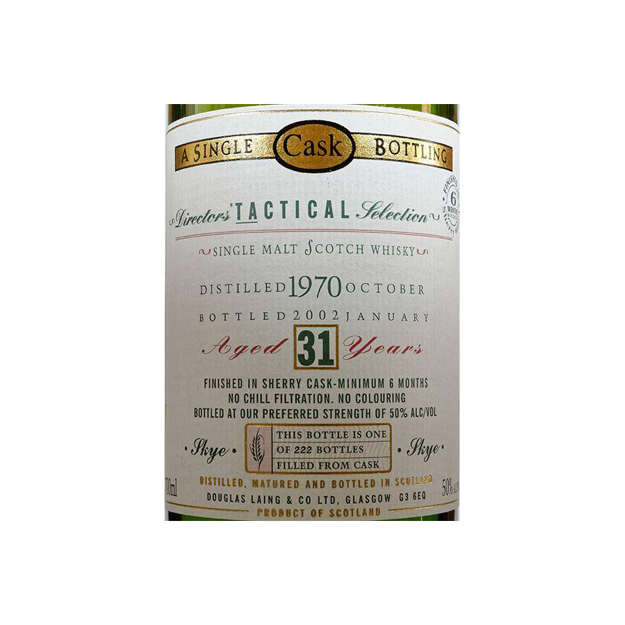 Talisker Old Malt Cask 1970 31 Years Single Malt Whisky 2