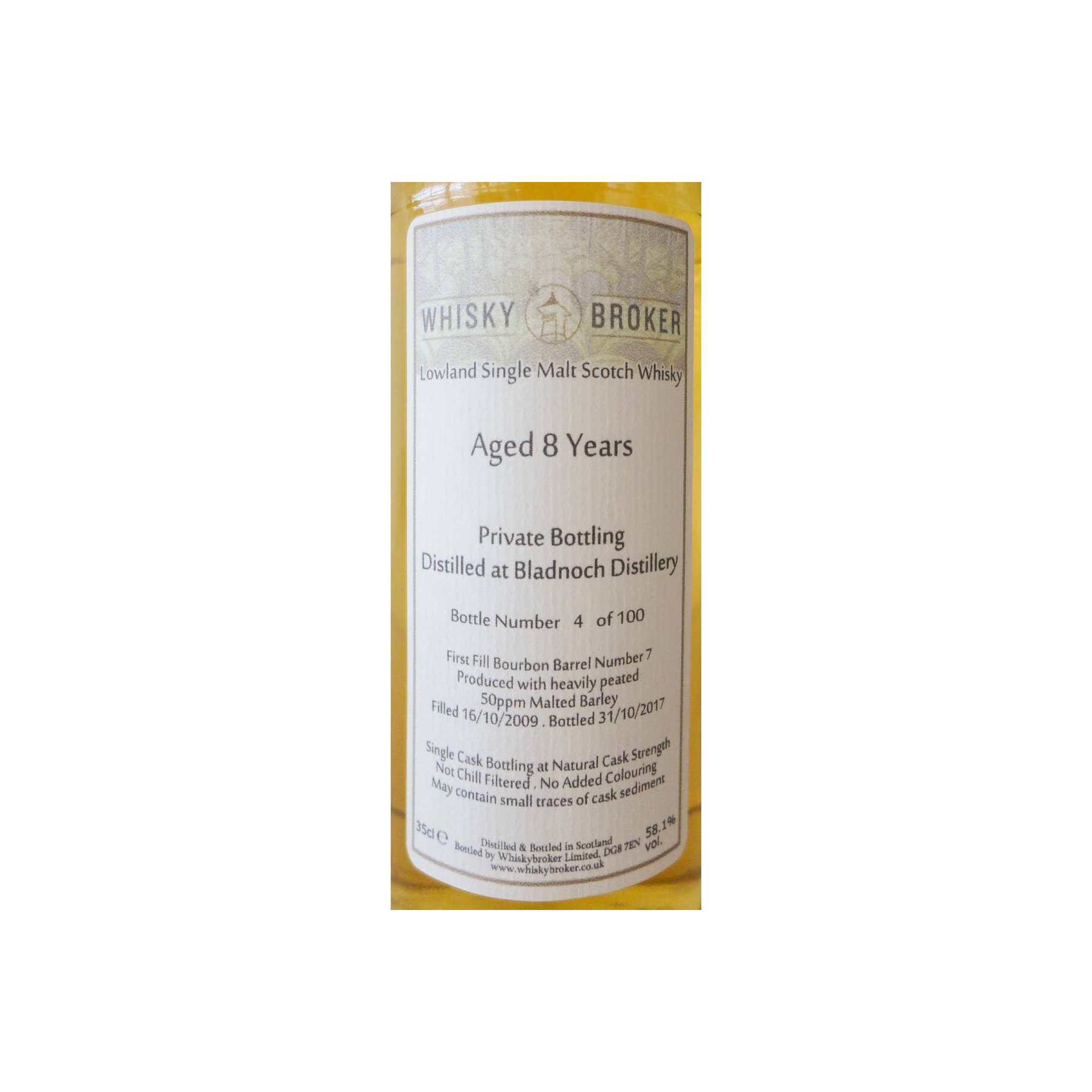 Bladnoch 2009 8 Years Single Malt Whisky 2