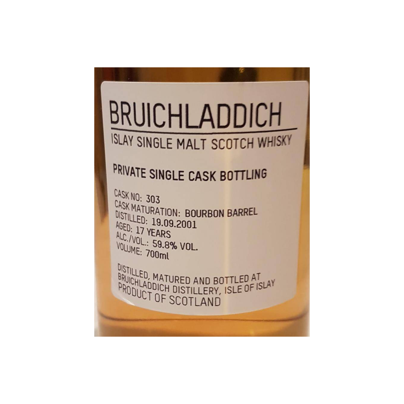 Bruichladdich 2001 17 Years Single Malt Whisky 2