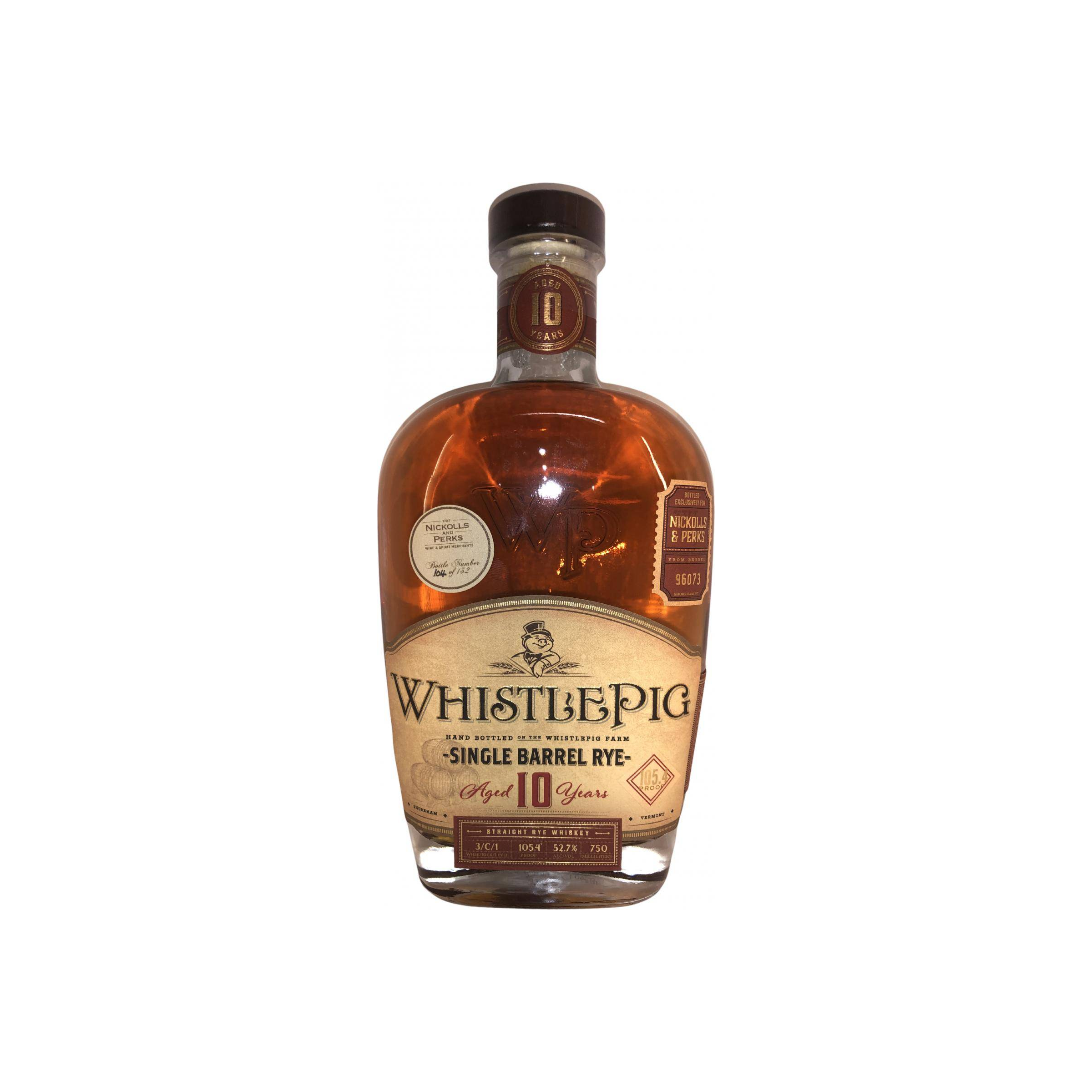 WhistlePig Single Cask 10 Years Rye Whisky