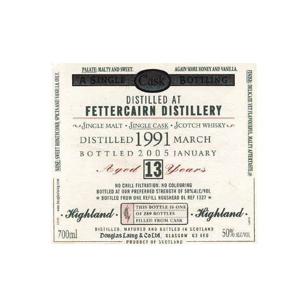 Fettercairn Old Malt Cask 1991 13 Years Single Malt Whisky 2